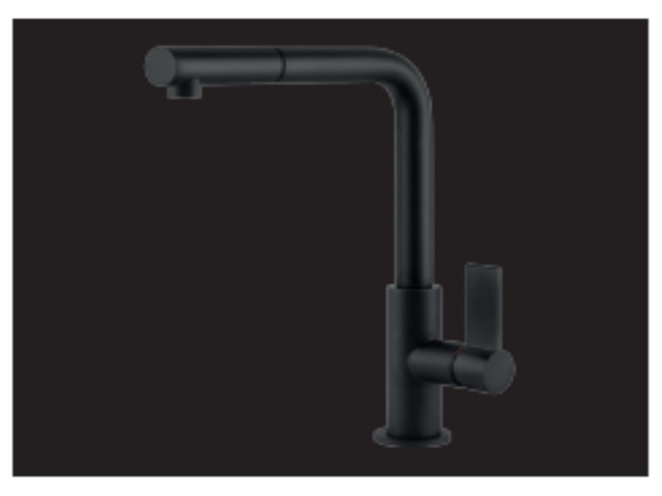 Foster 8498 626 (Omega Plus Matt Black) Kitchen Mixer Tap