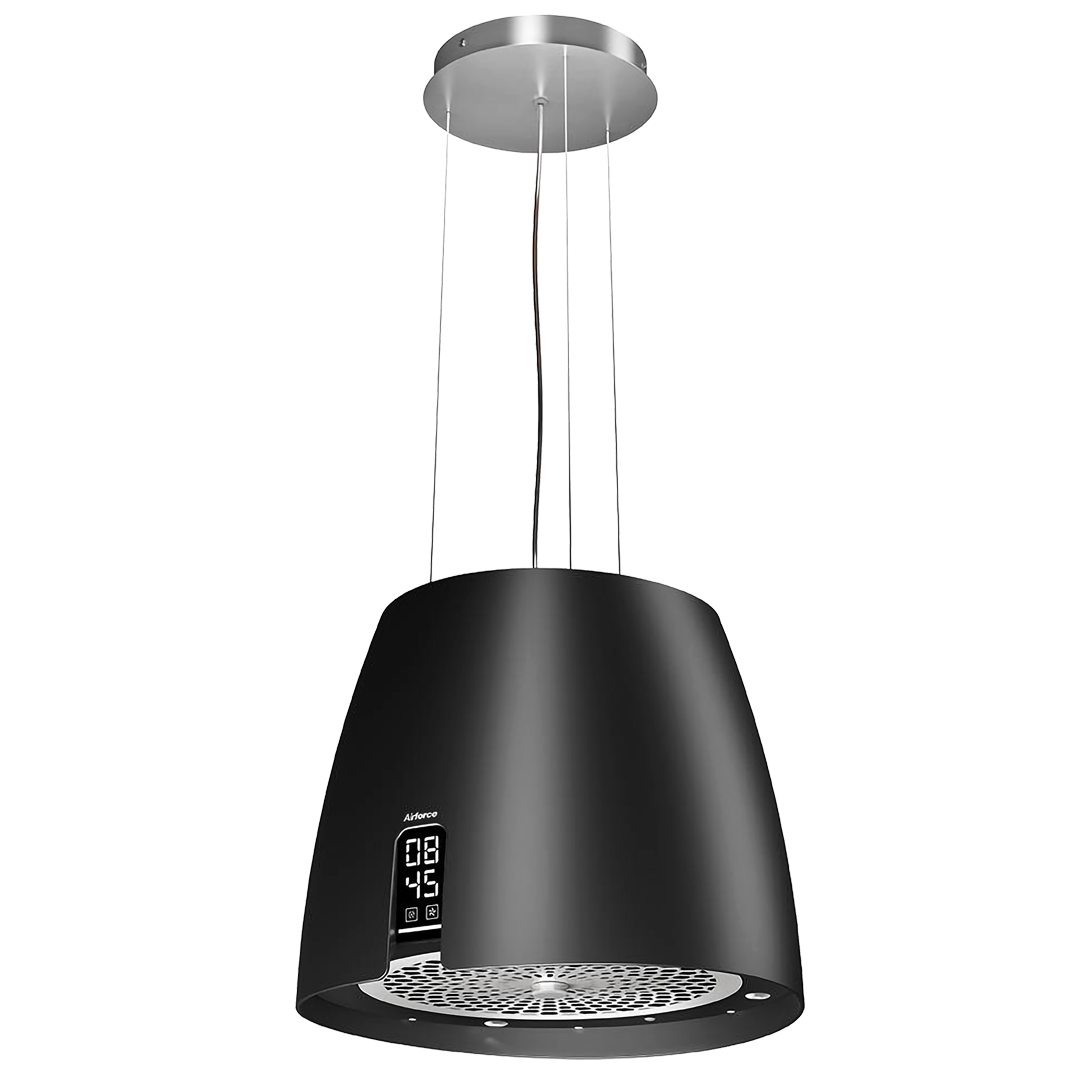 Airforce 100 cm Island Cooker Hood (Matte Black) BALLERINA-MATTE BLACK