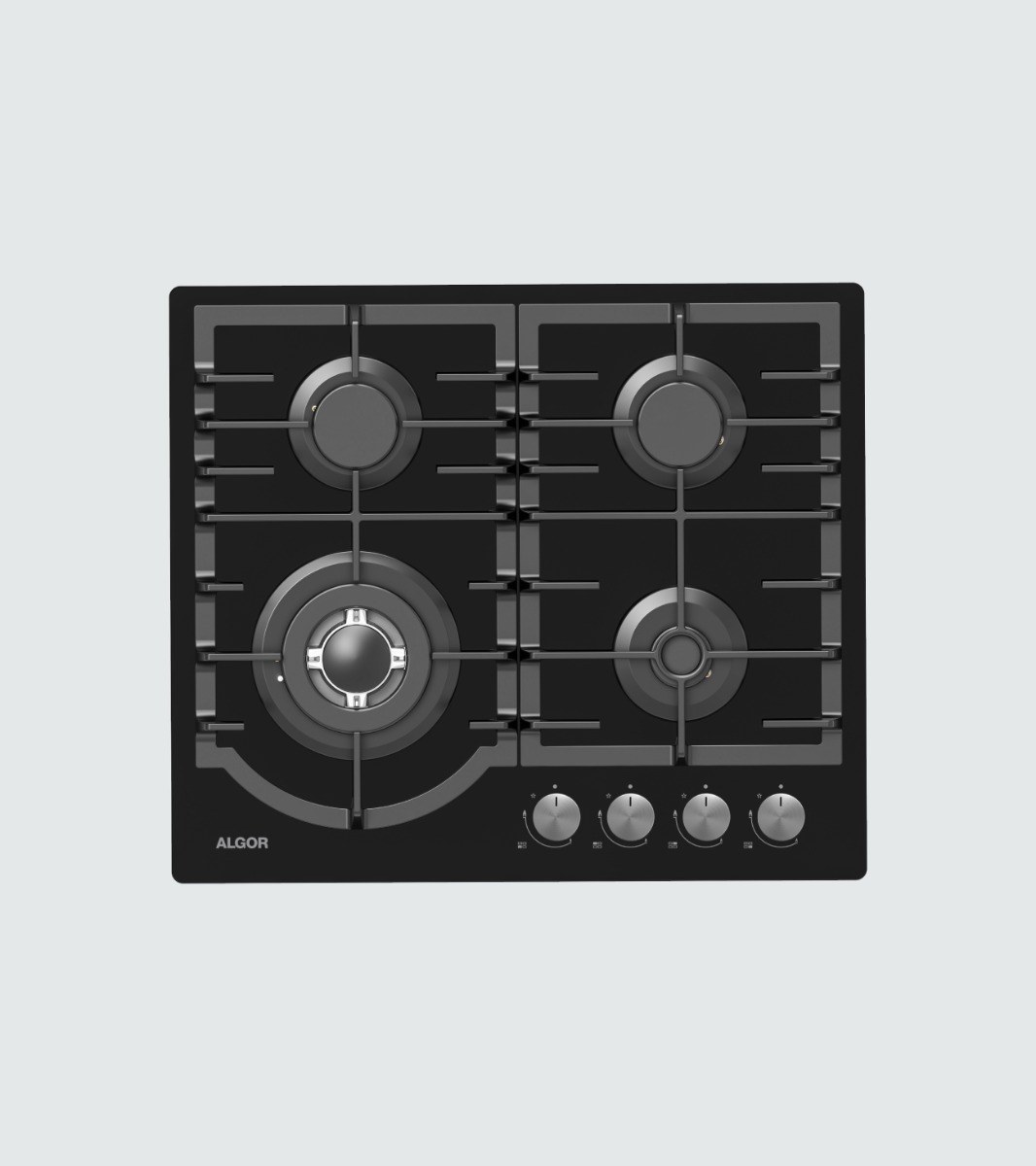 Algor ALHG60GL 60 cm Gas on Glass Hob