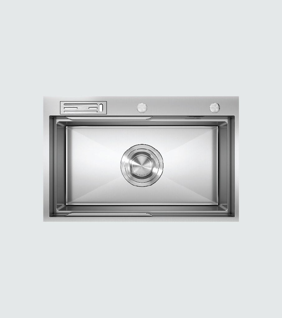 Algor ATMS750-48SS 75cm Single Bowl Steel Sink