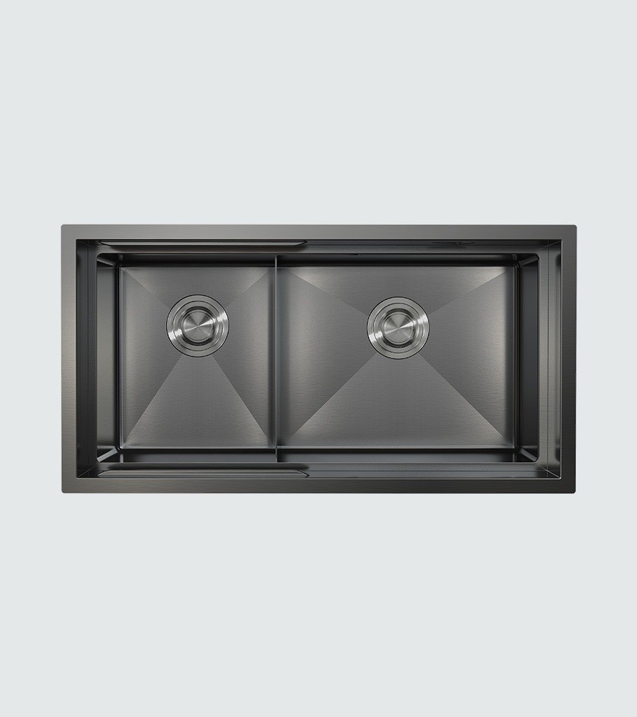Algor AUMS820-428BK 82 cm Undermount Kitchen Sink