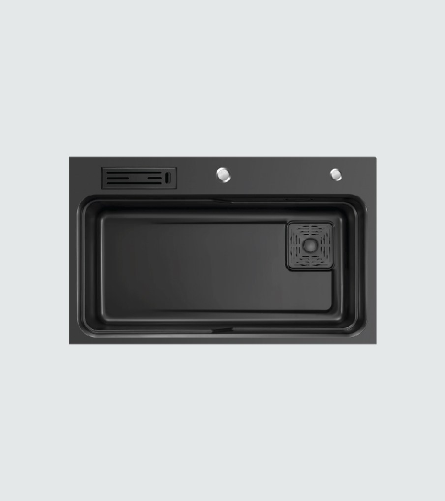 Algor ATMS800-470BK 80 cm Inset Kitchen Sink