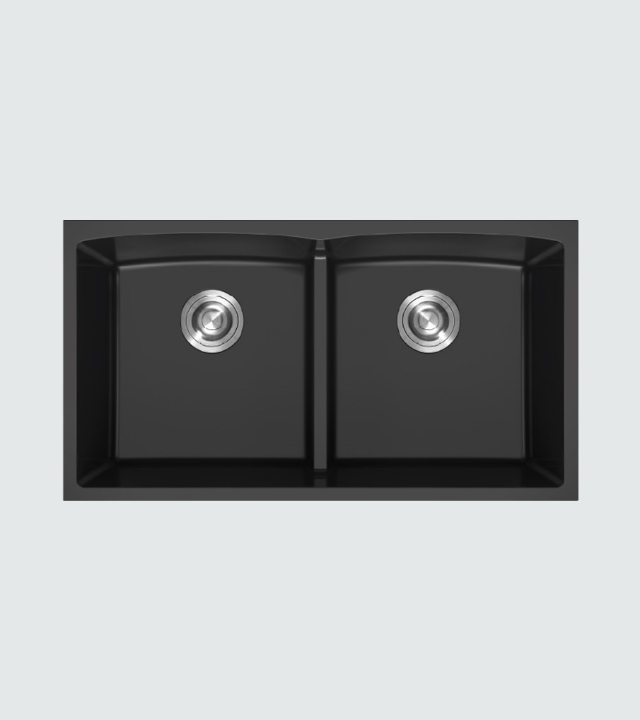 Algor ACOS84-460BK 84 cm Undermount Kitchen Sink