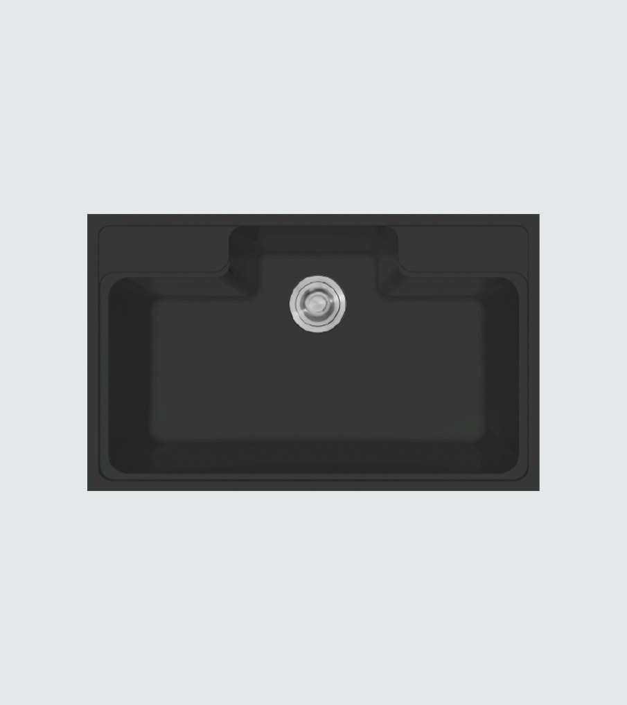 Algor ACO78-480BK 78 cm Undermount Kitchen Sink