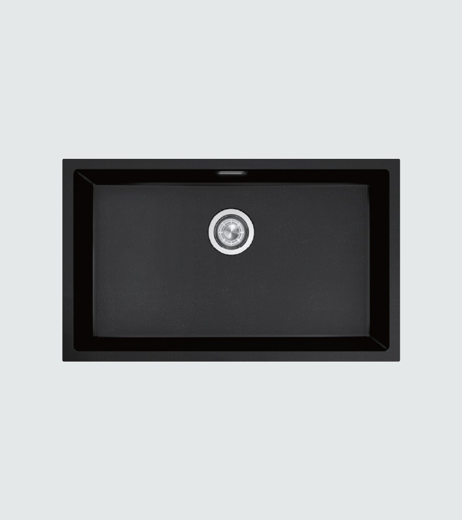 Algor ACO757-457BK 76 cm Undermount Kitchen Sink