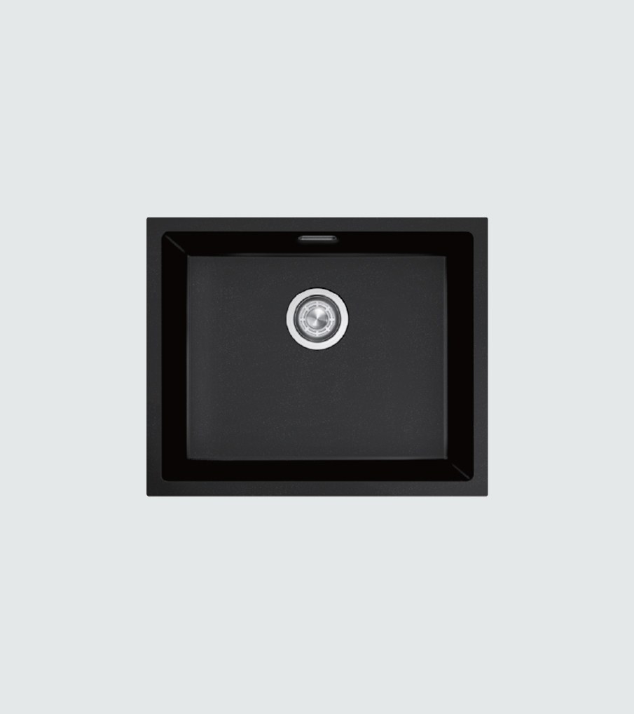 Algor ACO557-457BK 56 cm Undermount Kitchen Sink