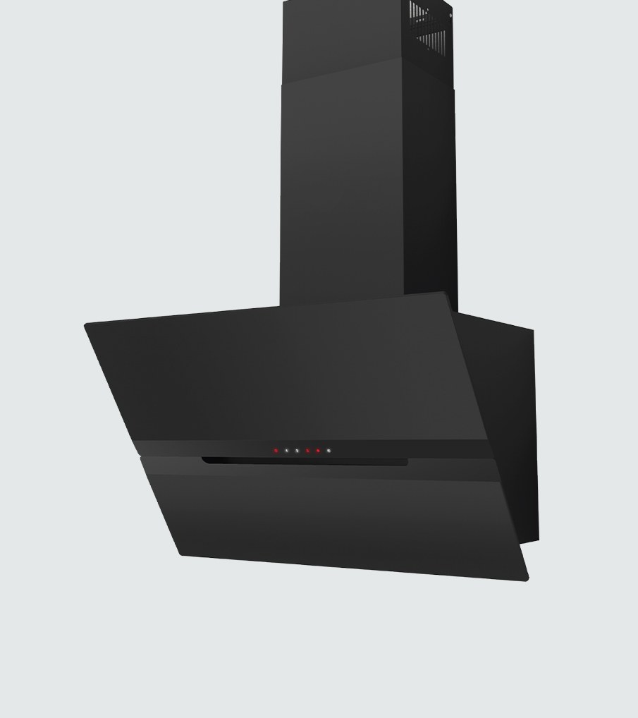 Algor AGCL90BK 90cm Angled Cooker Hood