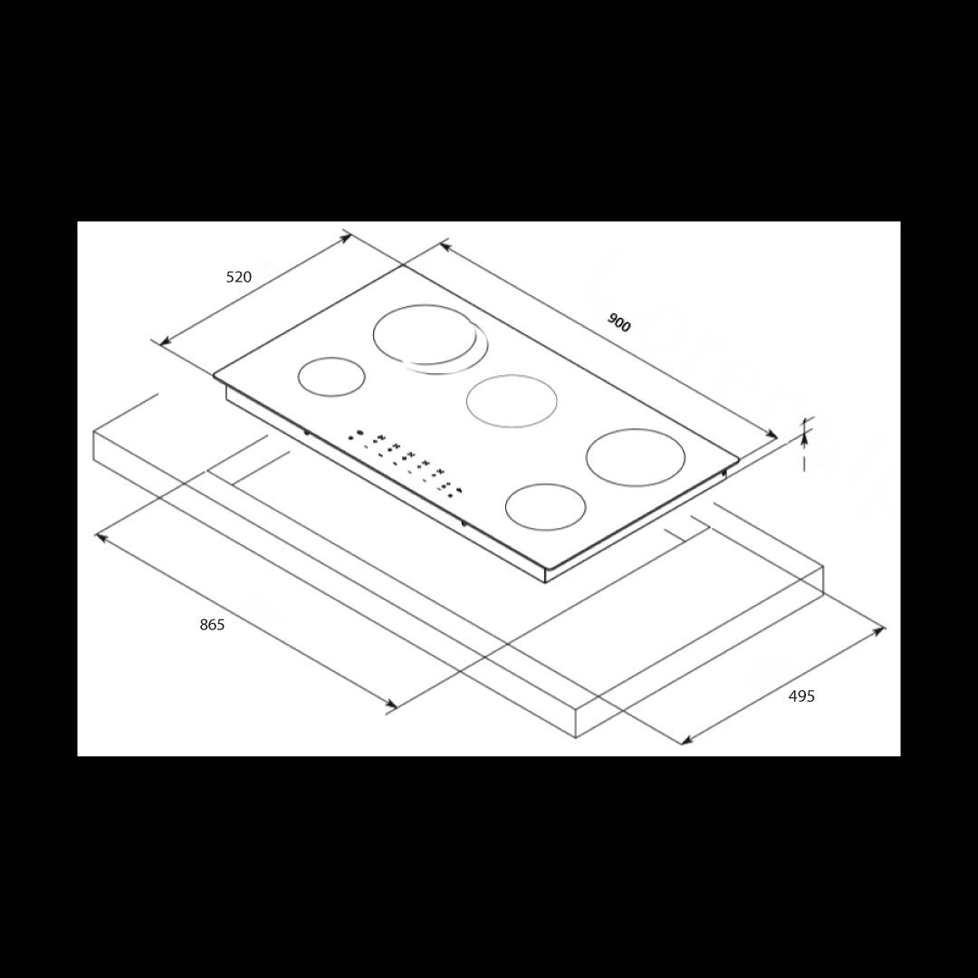 CM 90 cm Range Cooker 90GGBFS