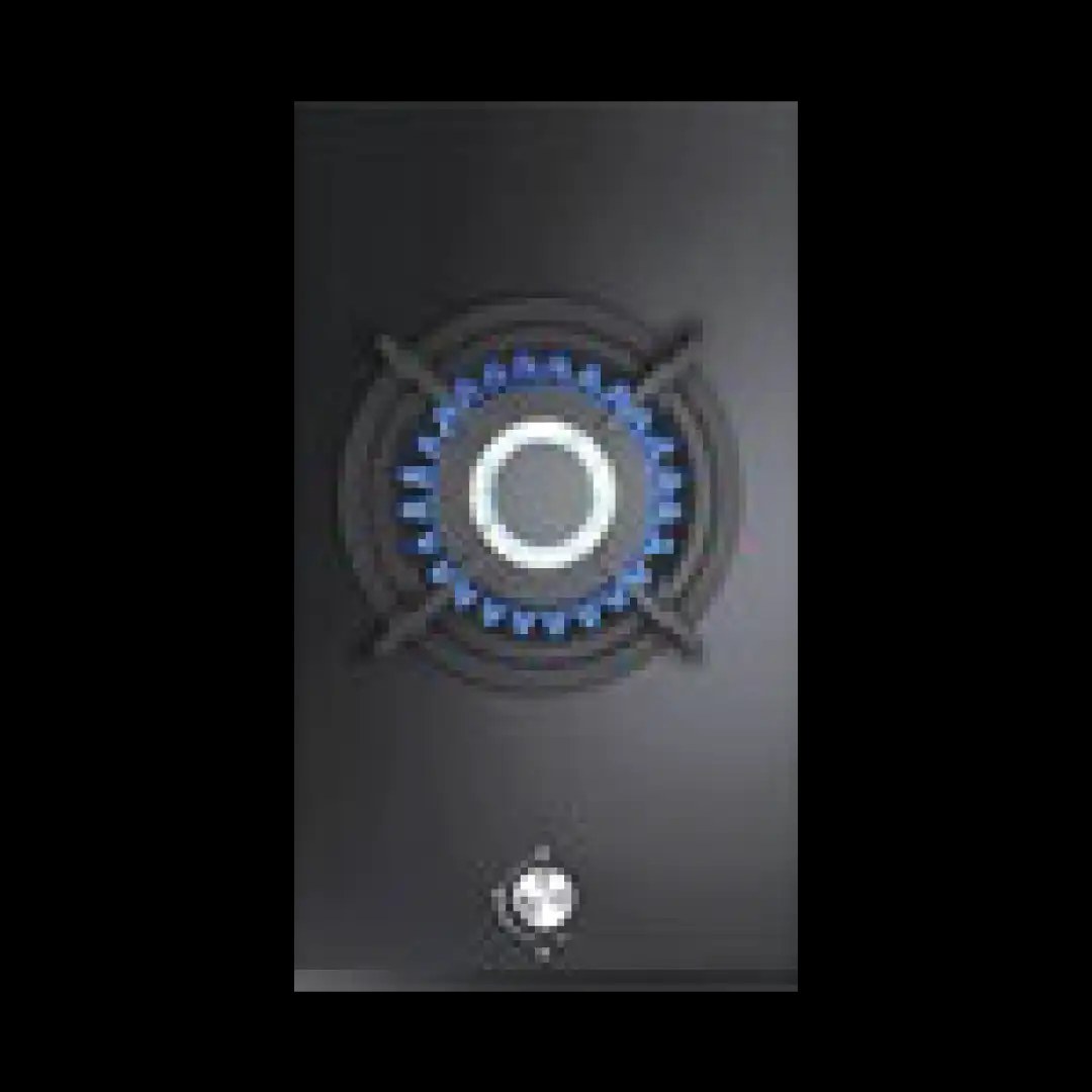 CM MAYA GLASS NERO 30 cm Gas on Glass Hob