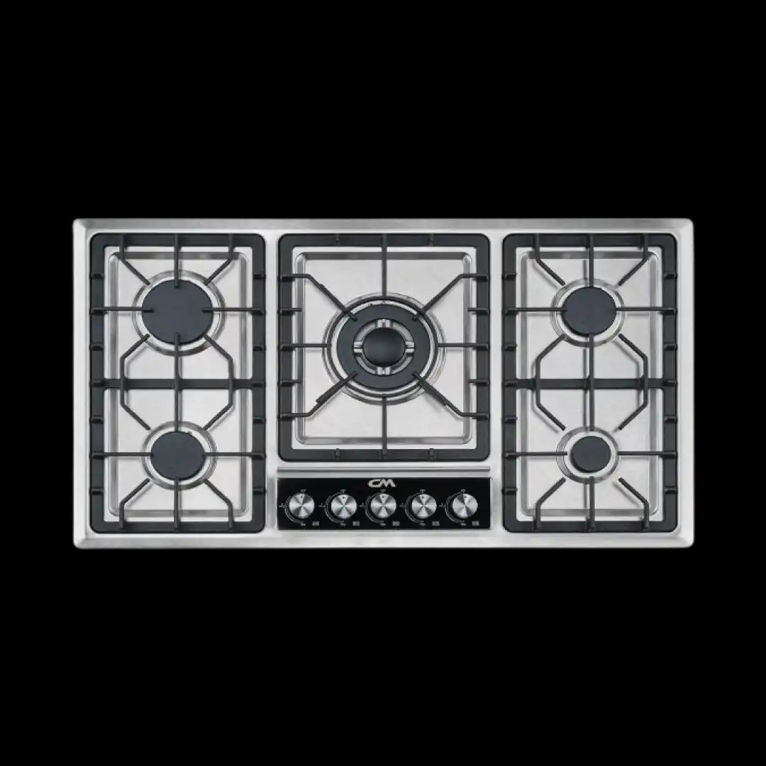 CM Panoramic INOX 90 cm Gas Hob