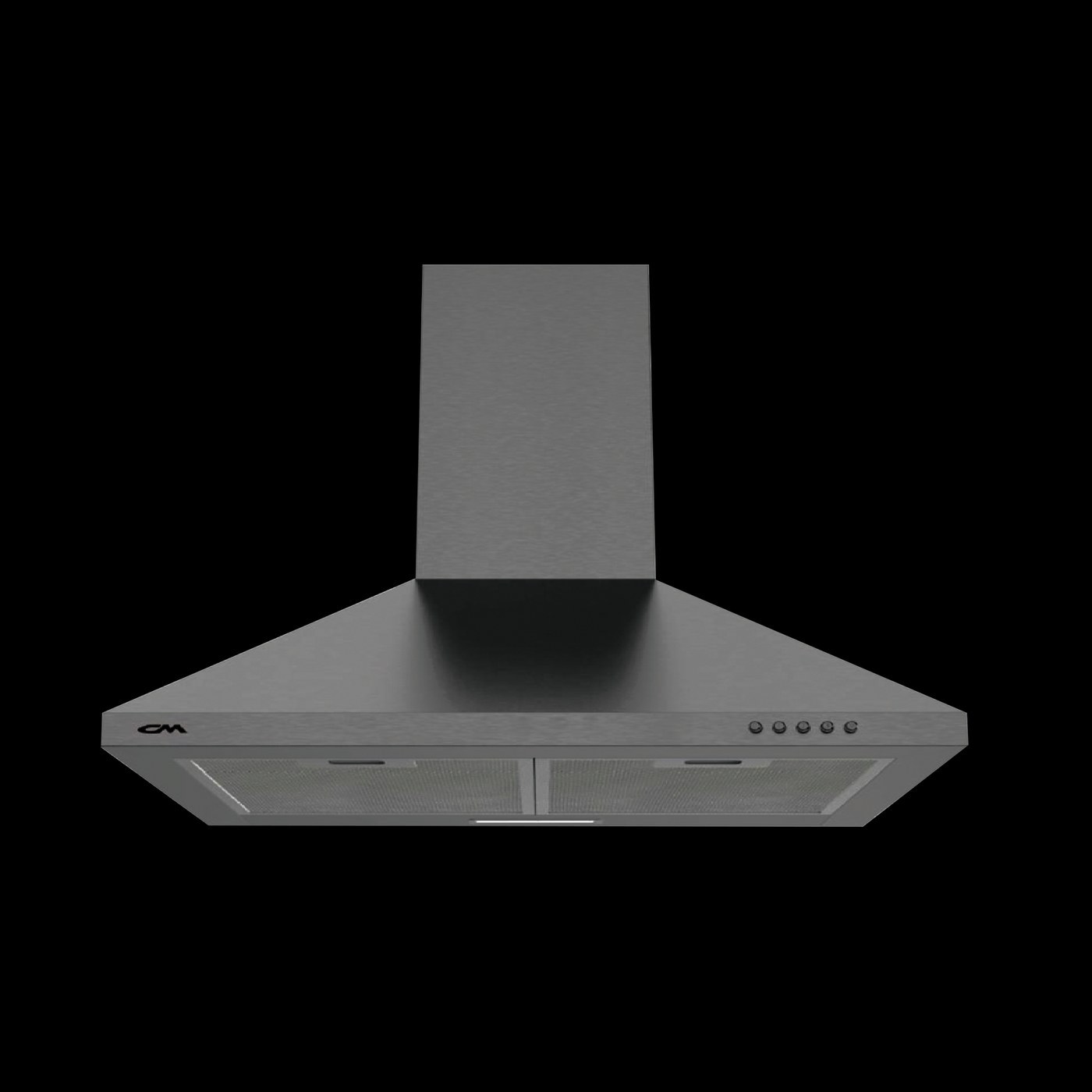 CM FORCE 90 BLACK Chimney Hood
