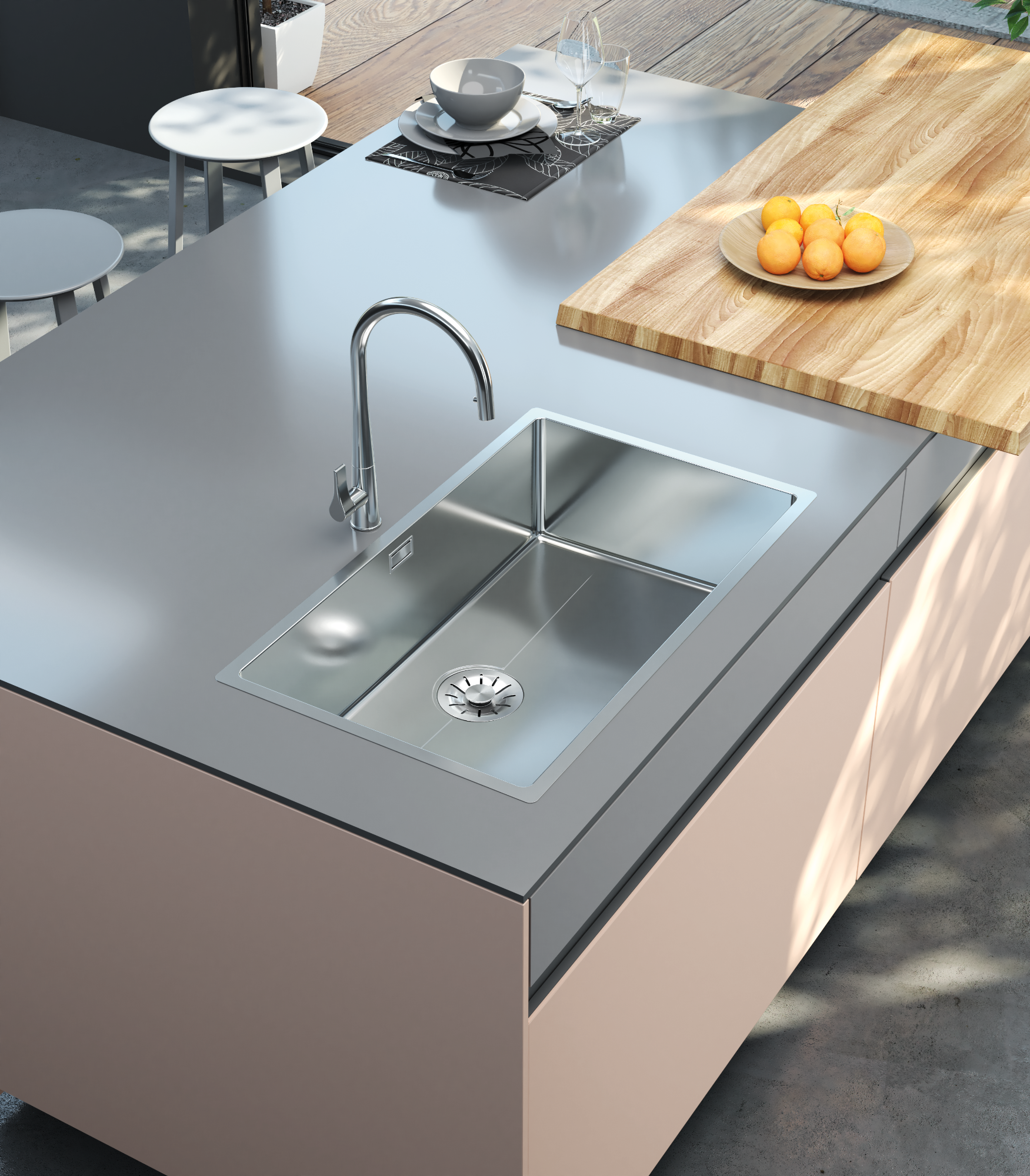 CM 90 cm Sink ECLISSE - view 2
