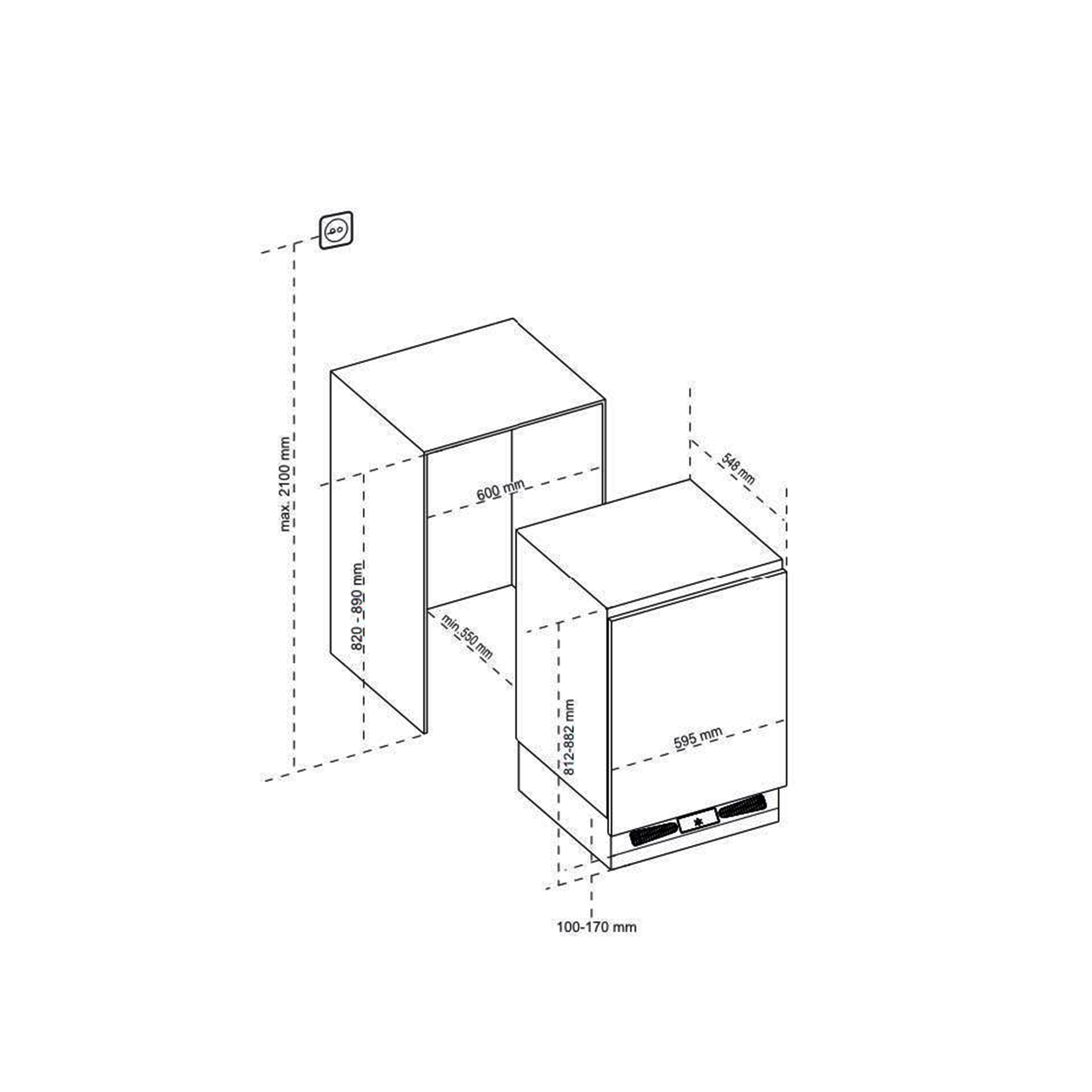 CM Built-in Fridge Freezer CM 1700 - view 2