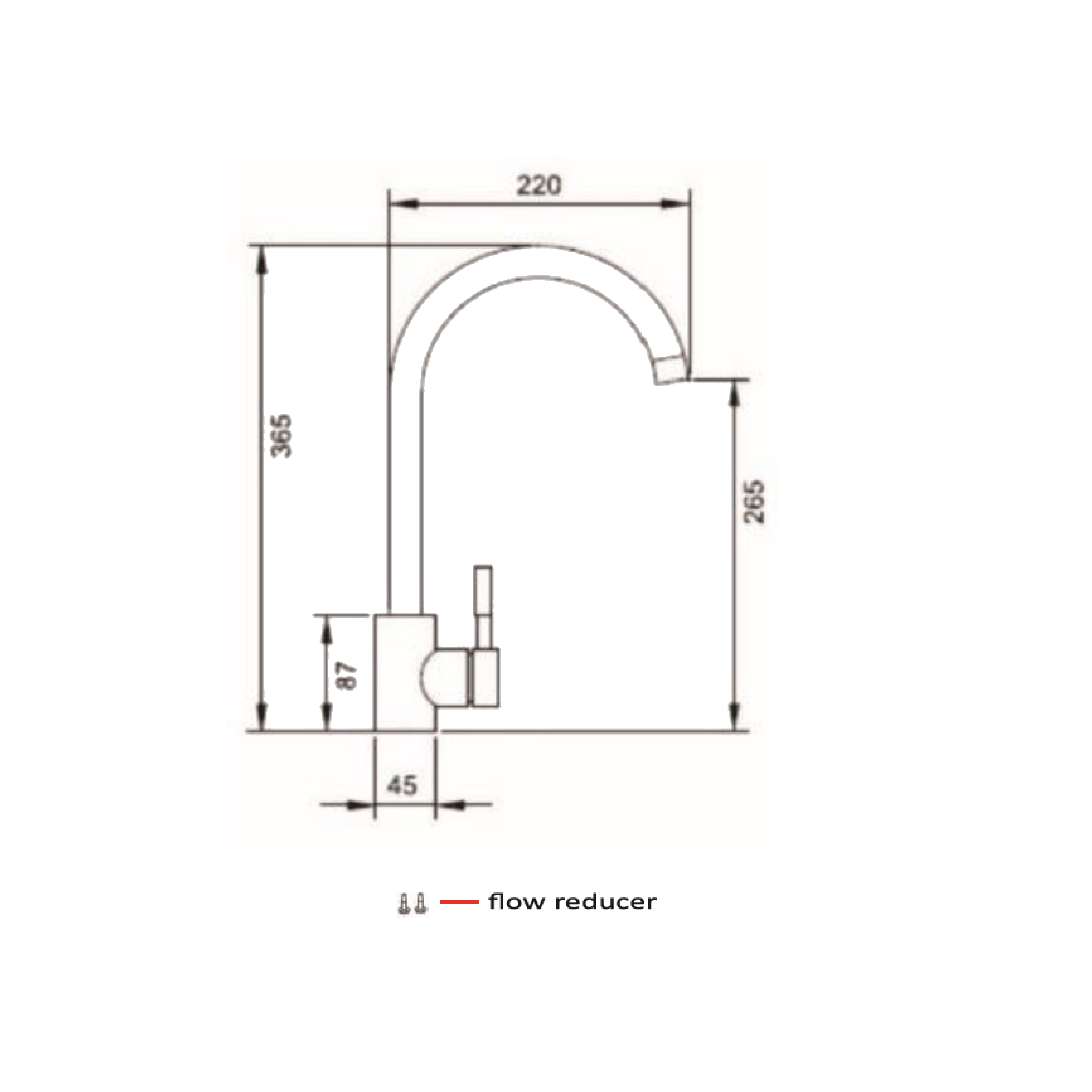 CM Fixed Spout Kitchen Tap 9600MISCINOX - view 2