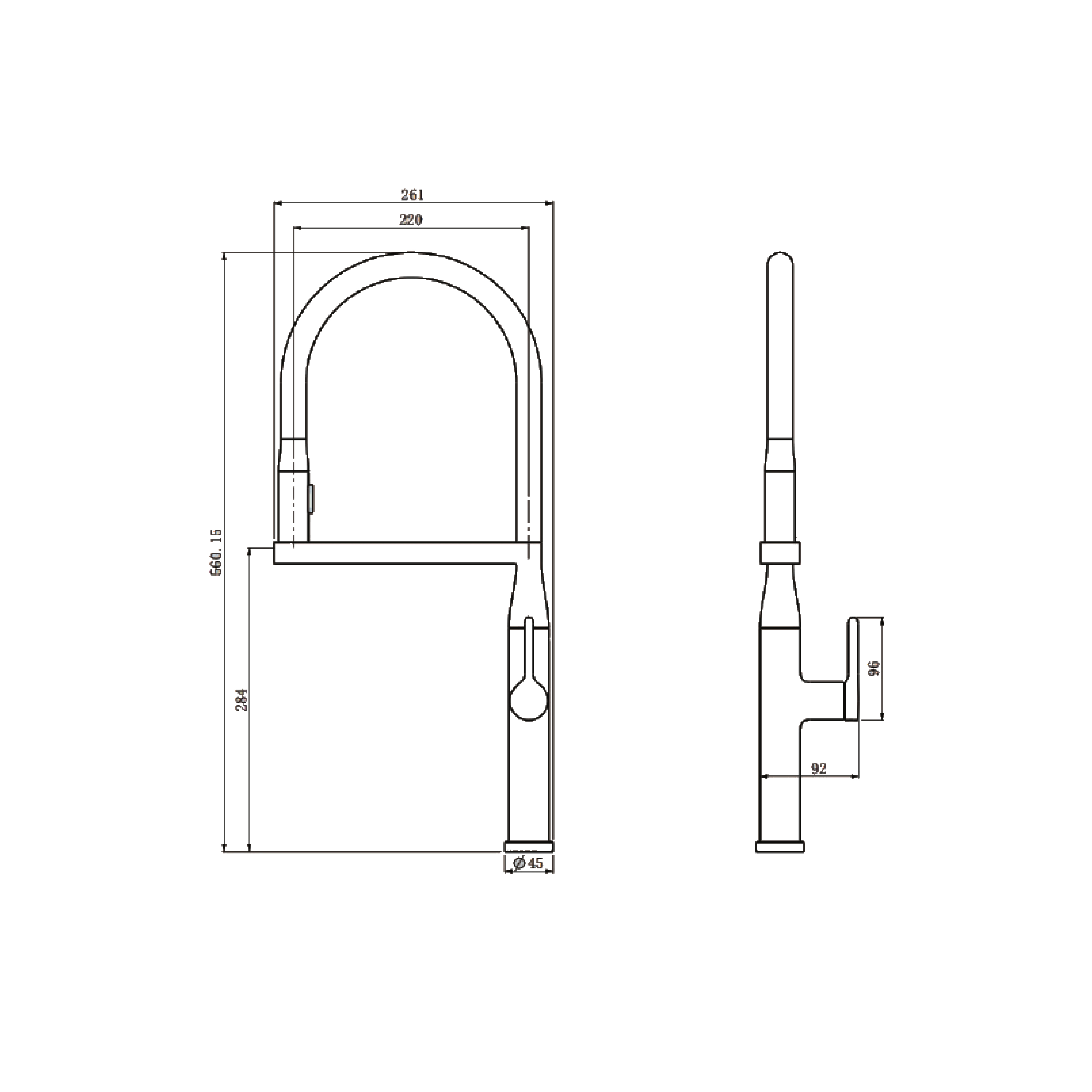 CM Kitchen Tap (Black Gold) OB-G17 BLACK GOLD - view 2