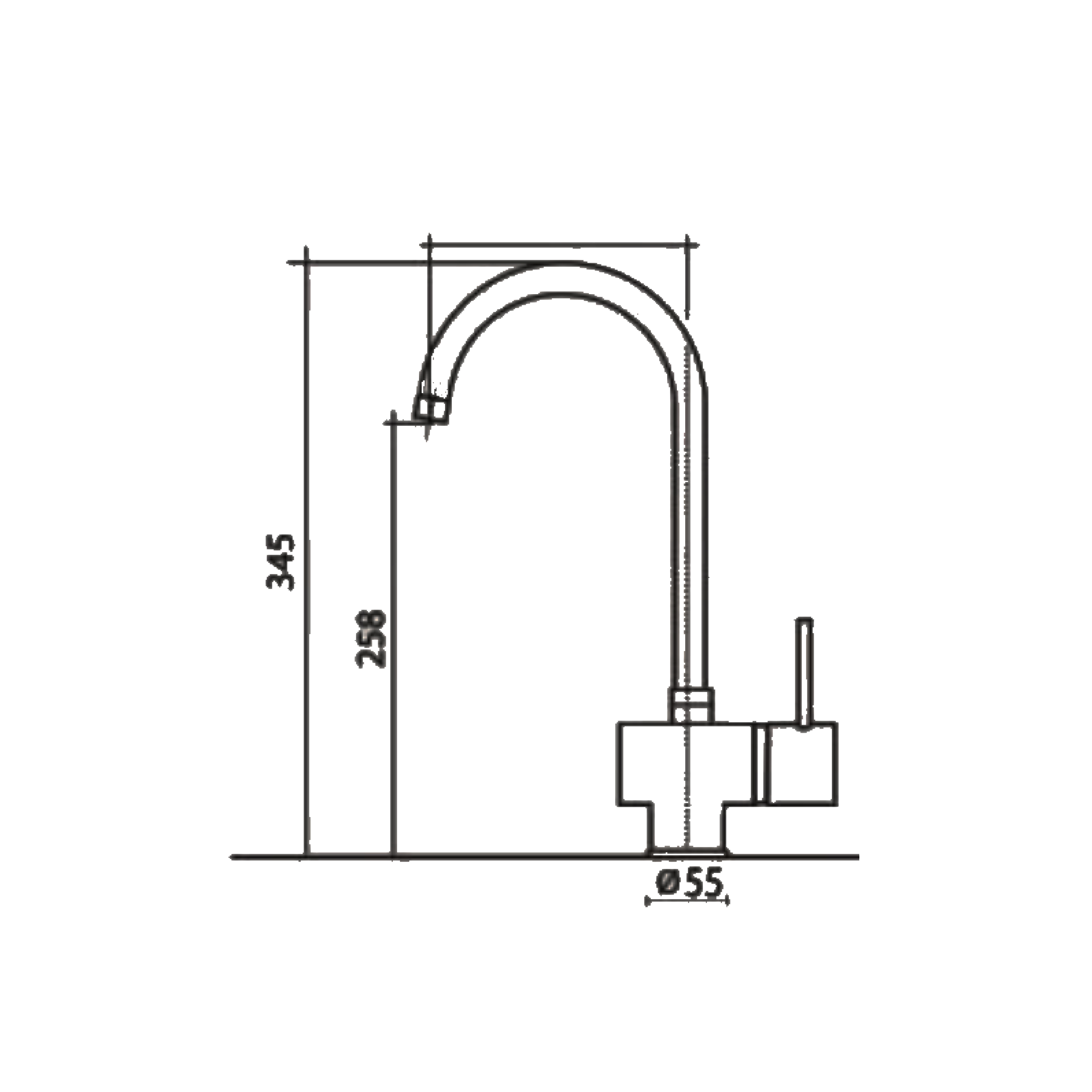 CM Kitchen Tap (Gold) 9600 MISINOX BRUSHED GOLD - view 2