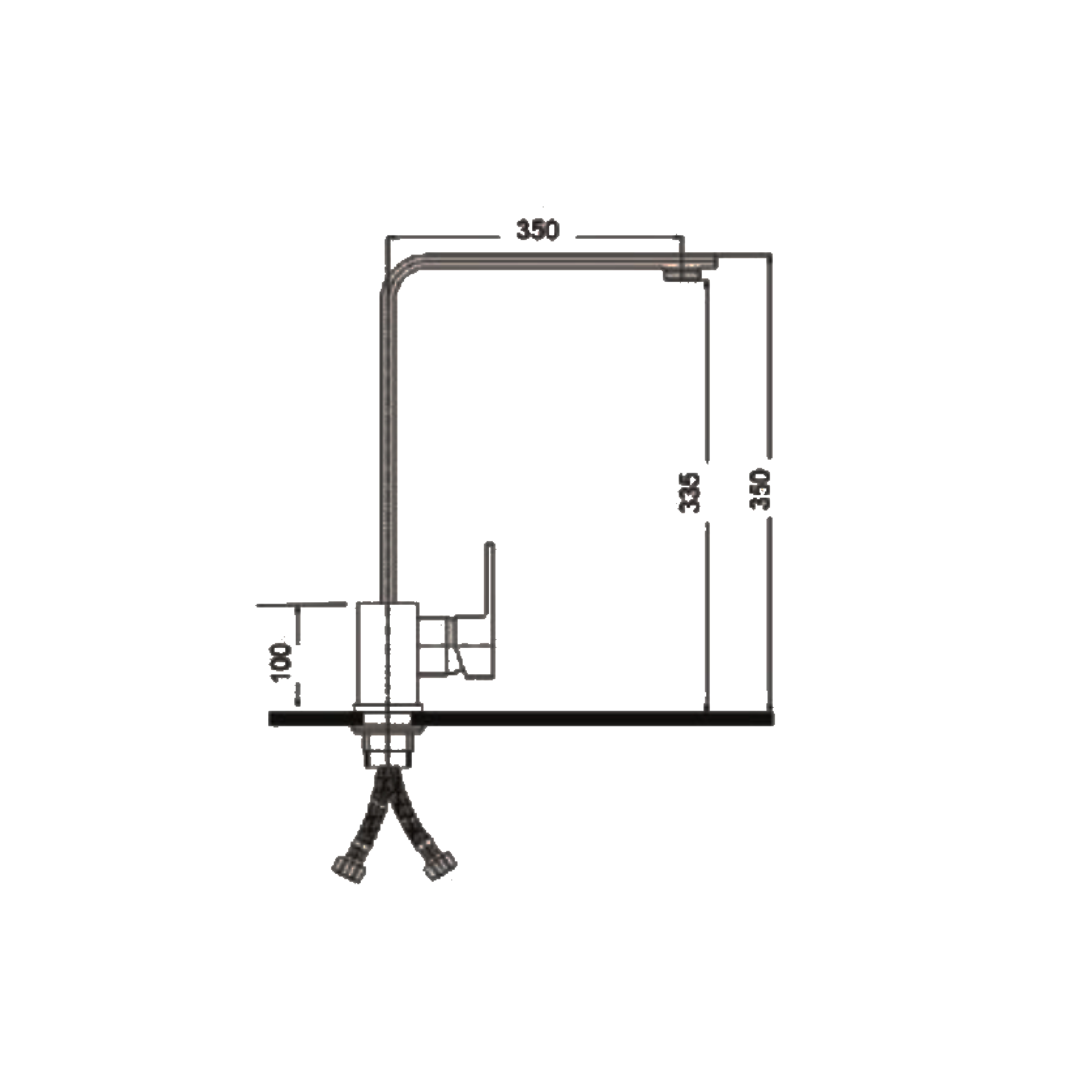 CM Kitchen Tap (Gold) FTS 1005G - view 2