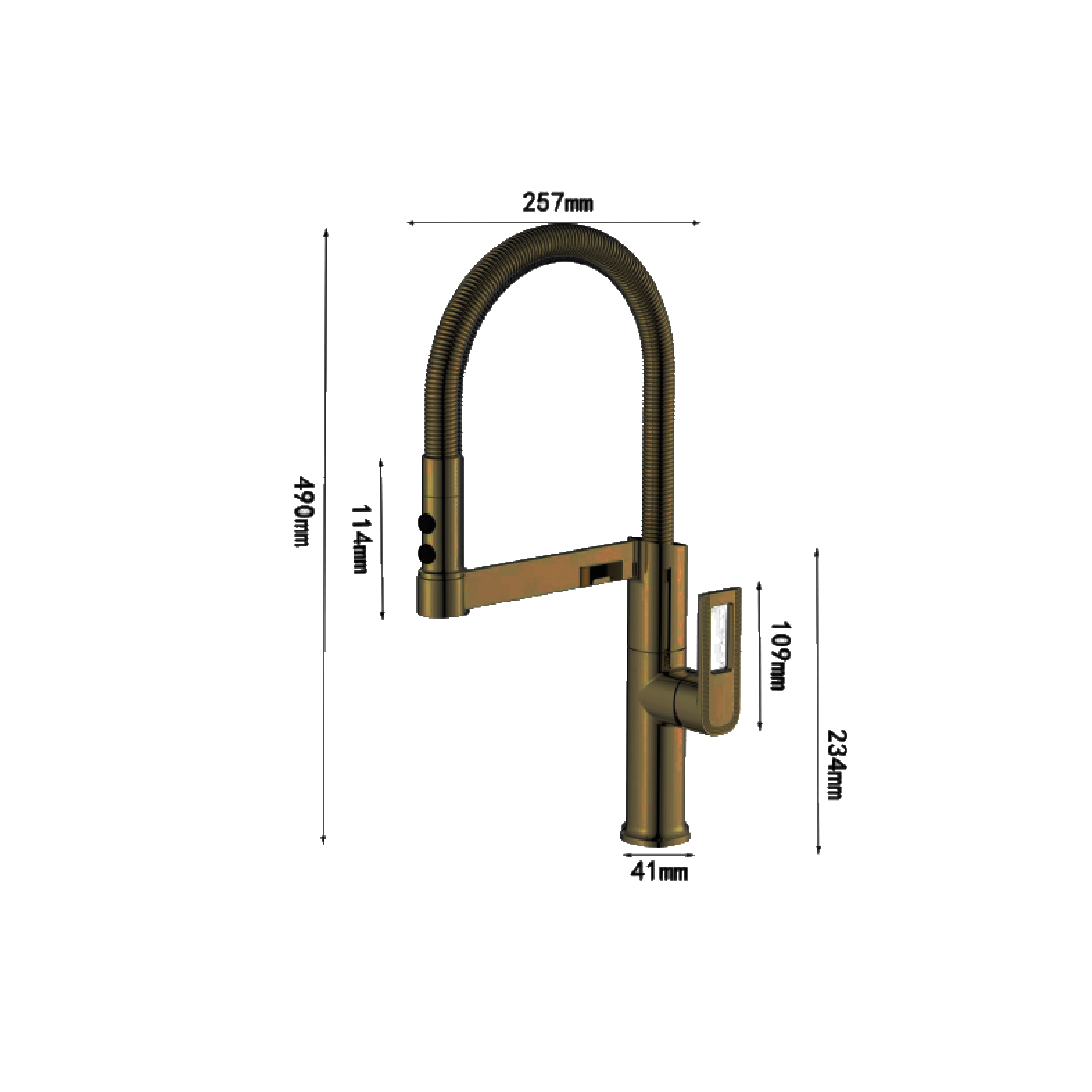 CM Kitchen Tap (Gold) R1014G - view 2