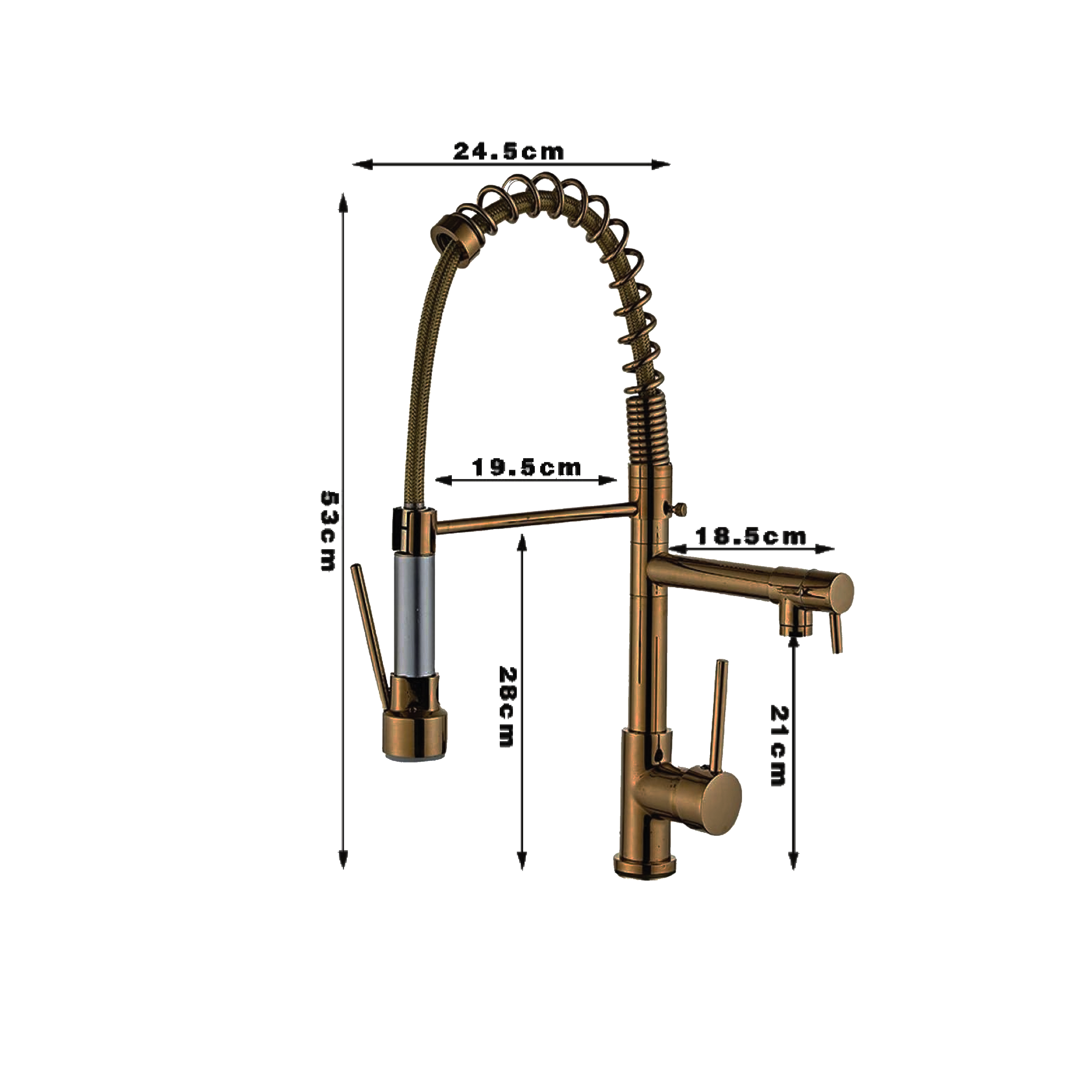 CM Kitchen Tap (Gold) WD201-G - view 2