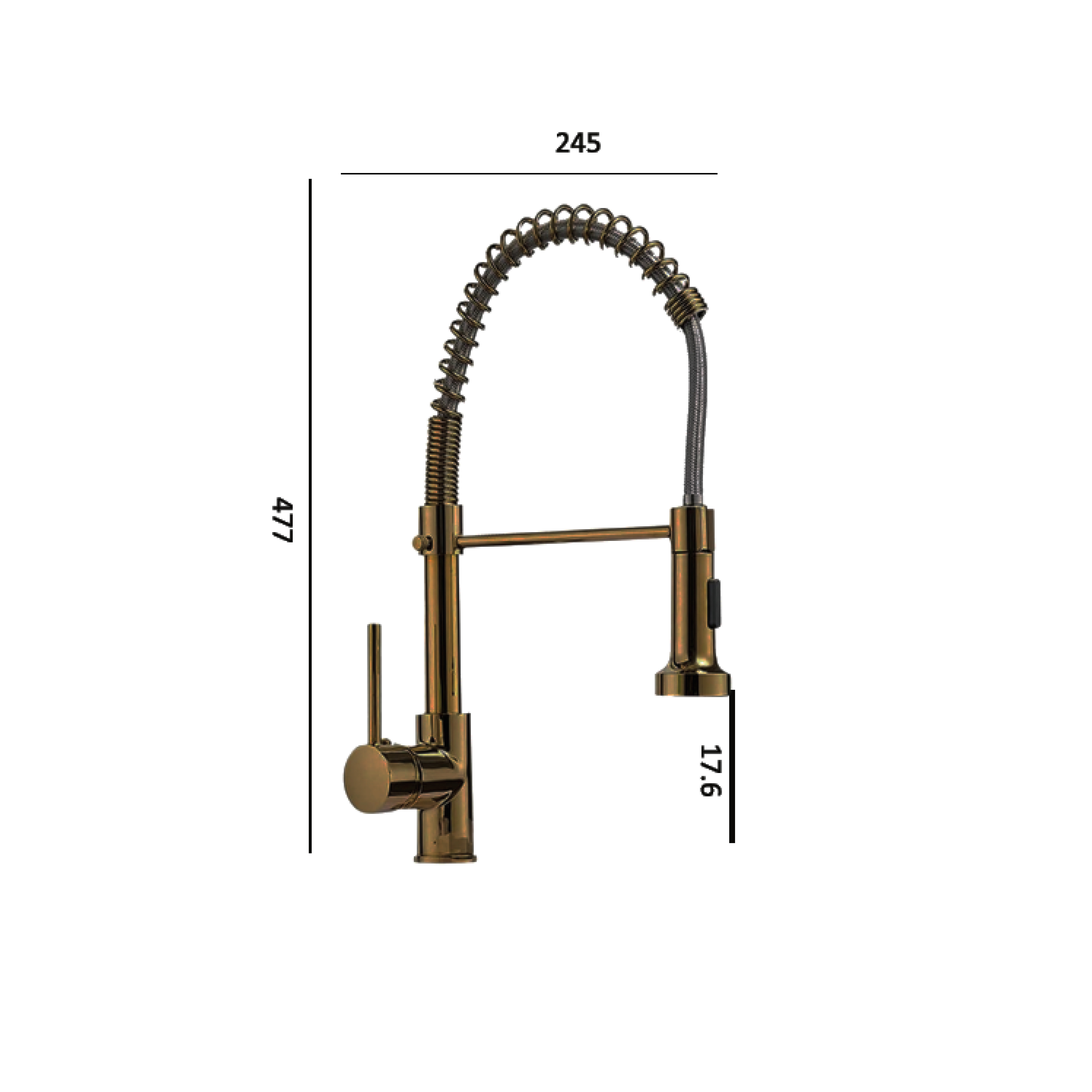 CM Kitchen Tap (Gold) WD202-G - view 2