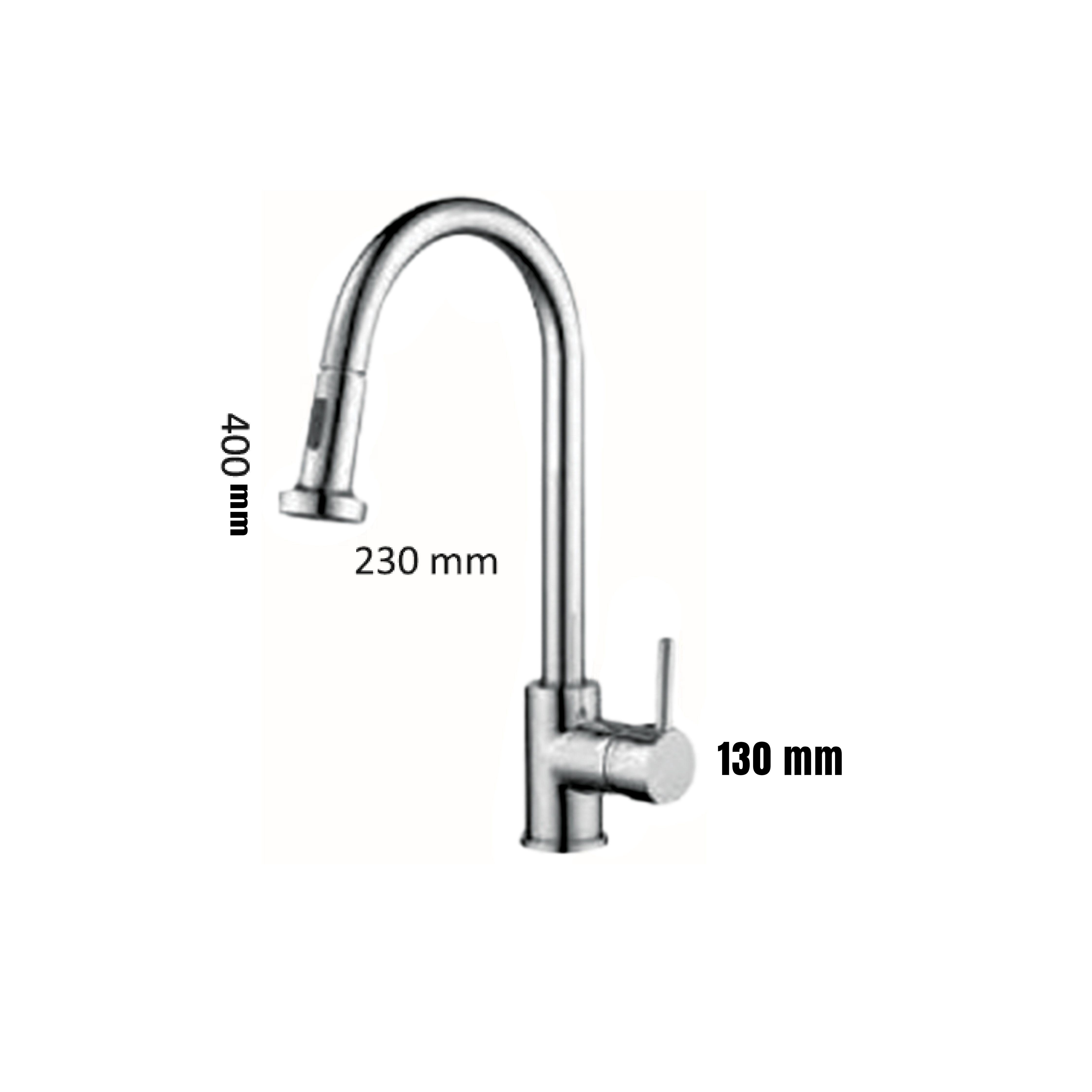 CM Pull-Out Kitchen Tap (Brushed Nickel) SL-1005 BRUSHED NICKEL - view 2