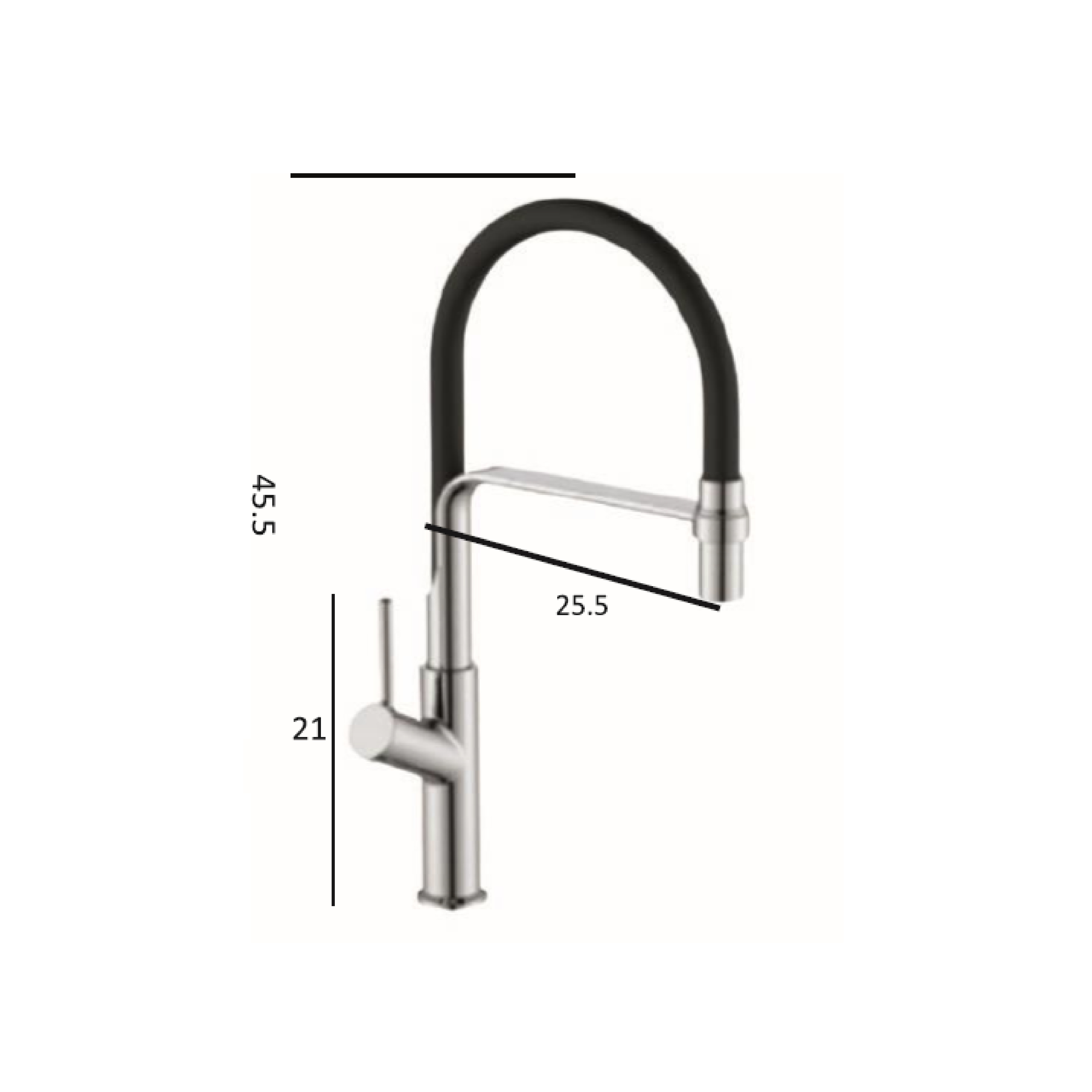 CM Pull-Out Kitchen Tap (Chrome) R1043 - view 2