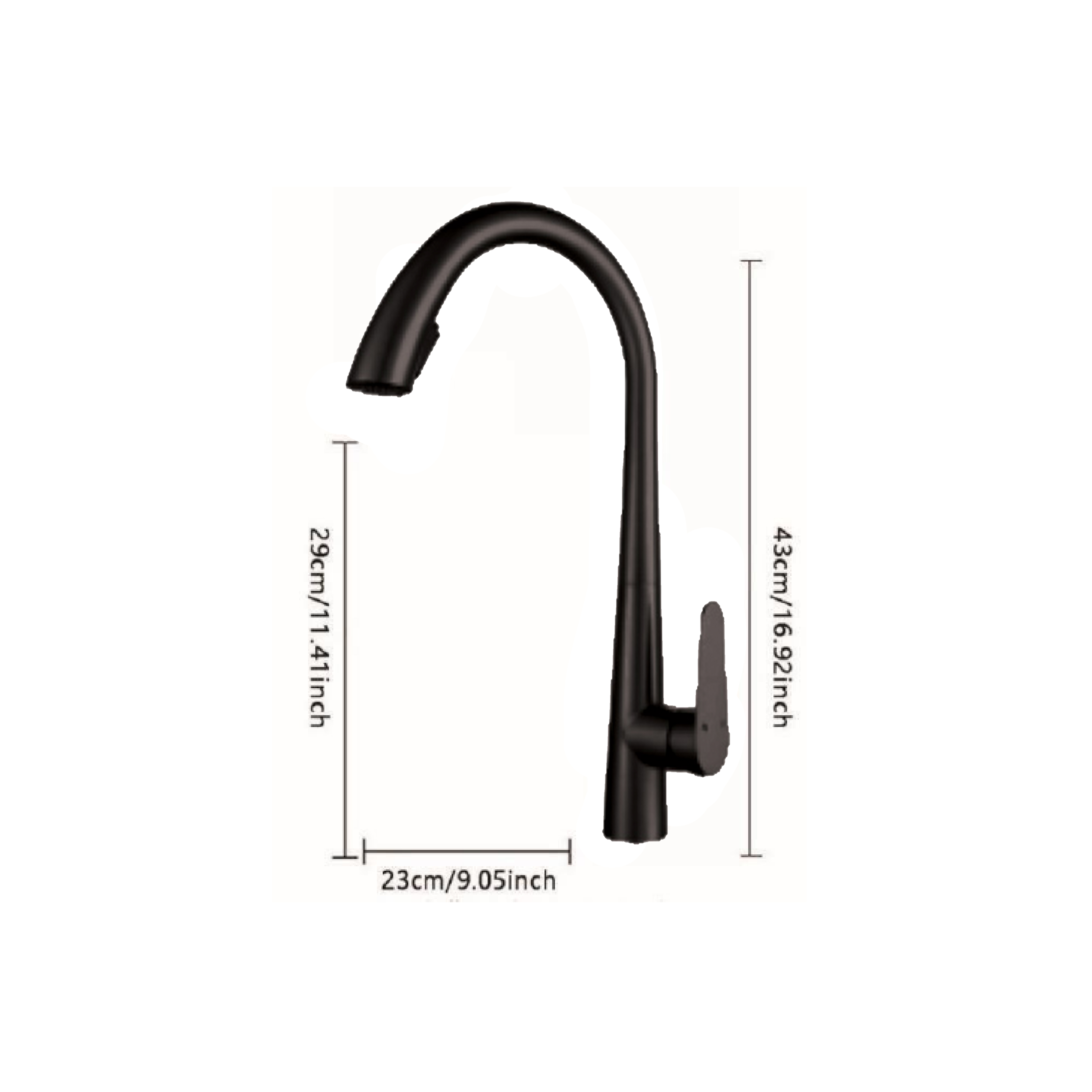 CM Pull-Out Kitchen Tap (Chrome) RP9082-C - view 3