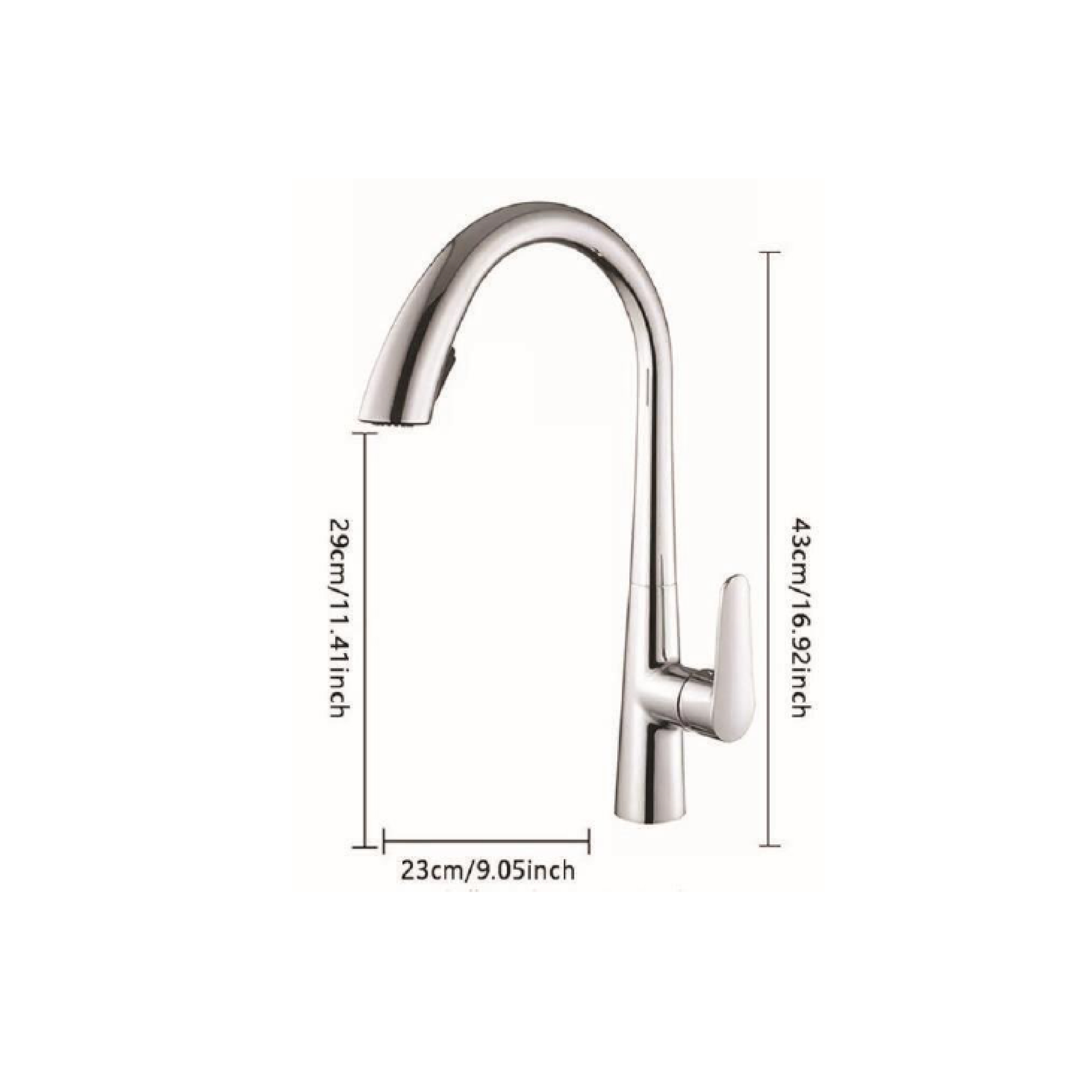 CM Pull-Out Kitchen Tap (Chrome) RP9082-C - view 4