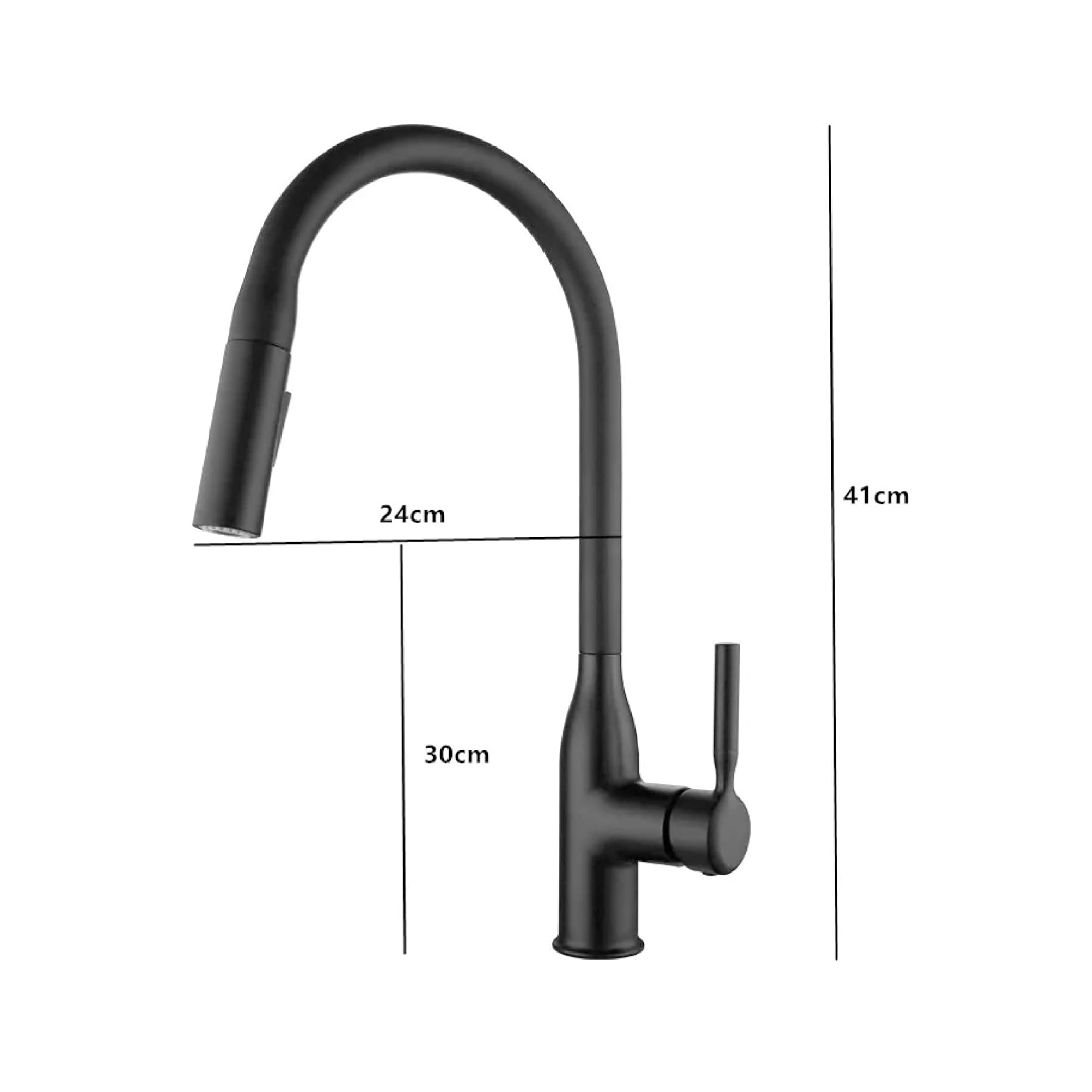 CM Pull-Out Kitchen Tap (Matte Black) 7778MBK - view 2