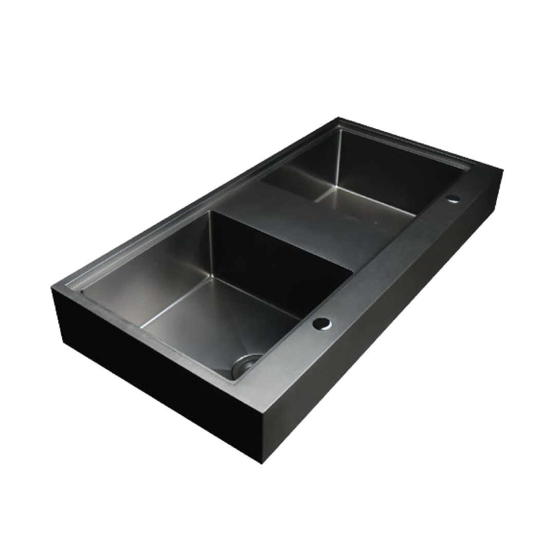 Elite 120 cm Double Bowl Inset Sink (Nano Black) JAMBO DB12060