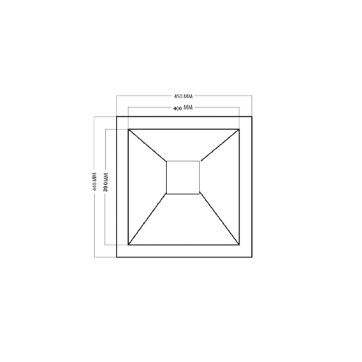 Elite 45 cm Single Bowl Undermount Sink (Stainless Steel) HM4544 SSSQ - view 2