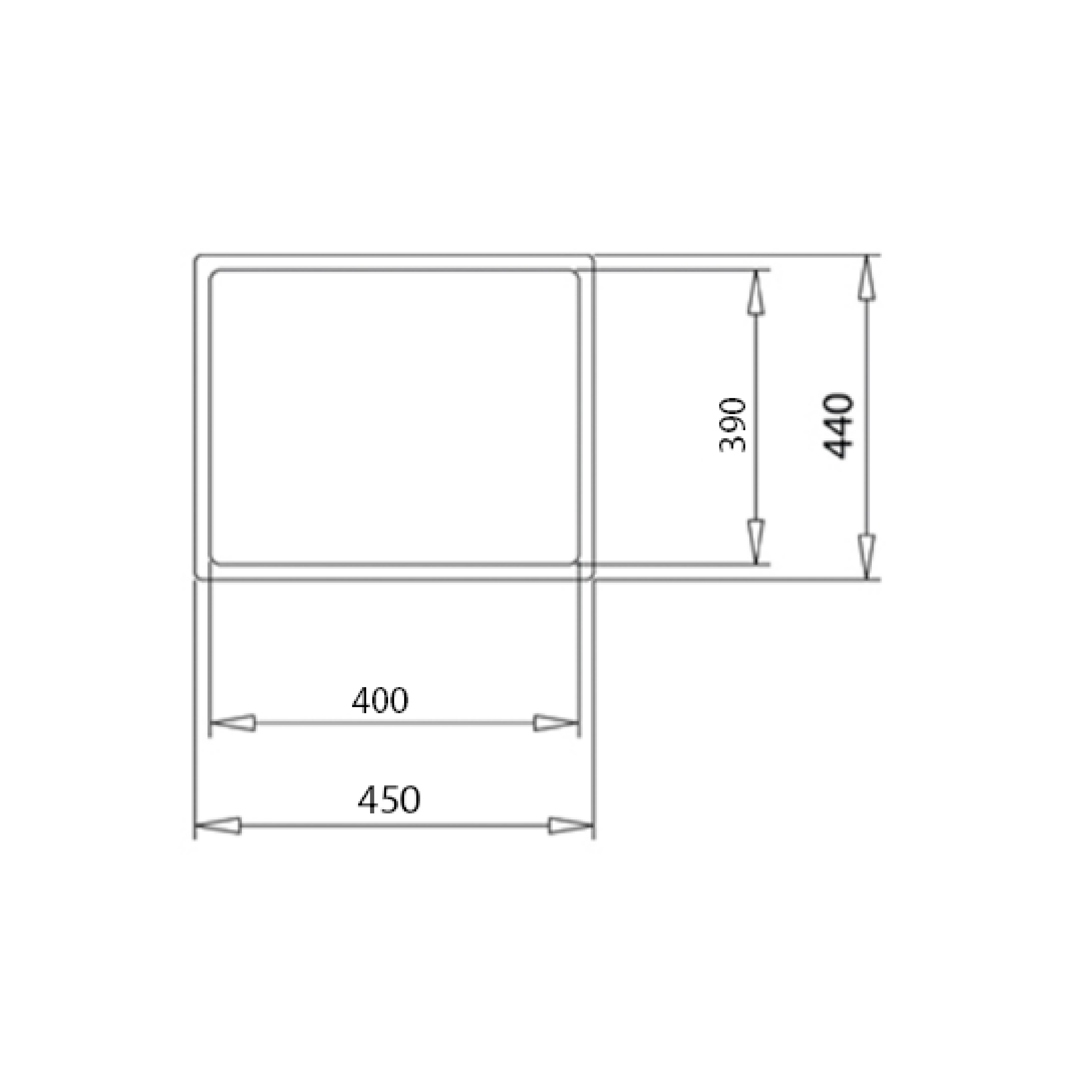 Elite 45 cm Single Bowl Undermount Sink (Stainless Steel) LH4544SSR - view 2