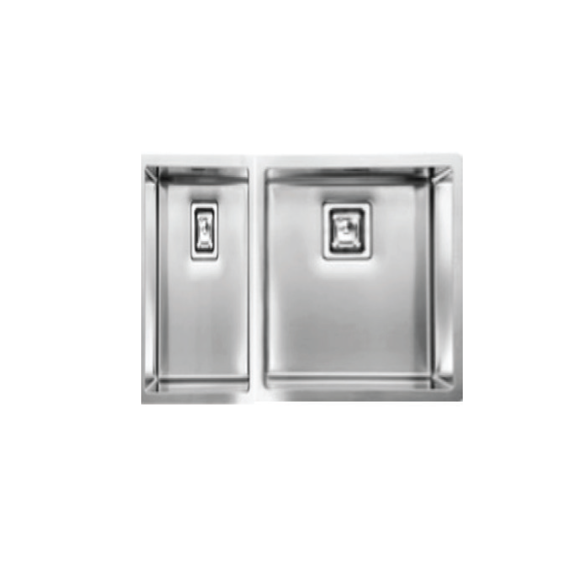 Elite 58 cm Double Bowl Undermount Sink (Stainless Steel) HMD5844 SSSQ