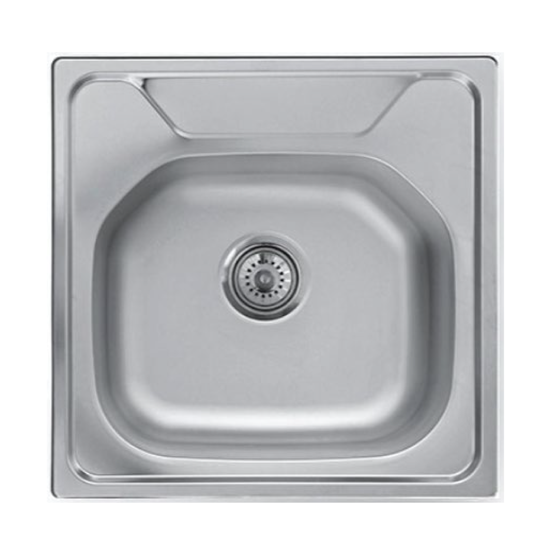 Elite 60 cm Single Bowl Inset Sink (Stainless Steel) AE490