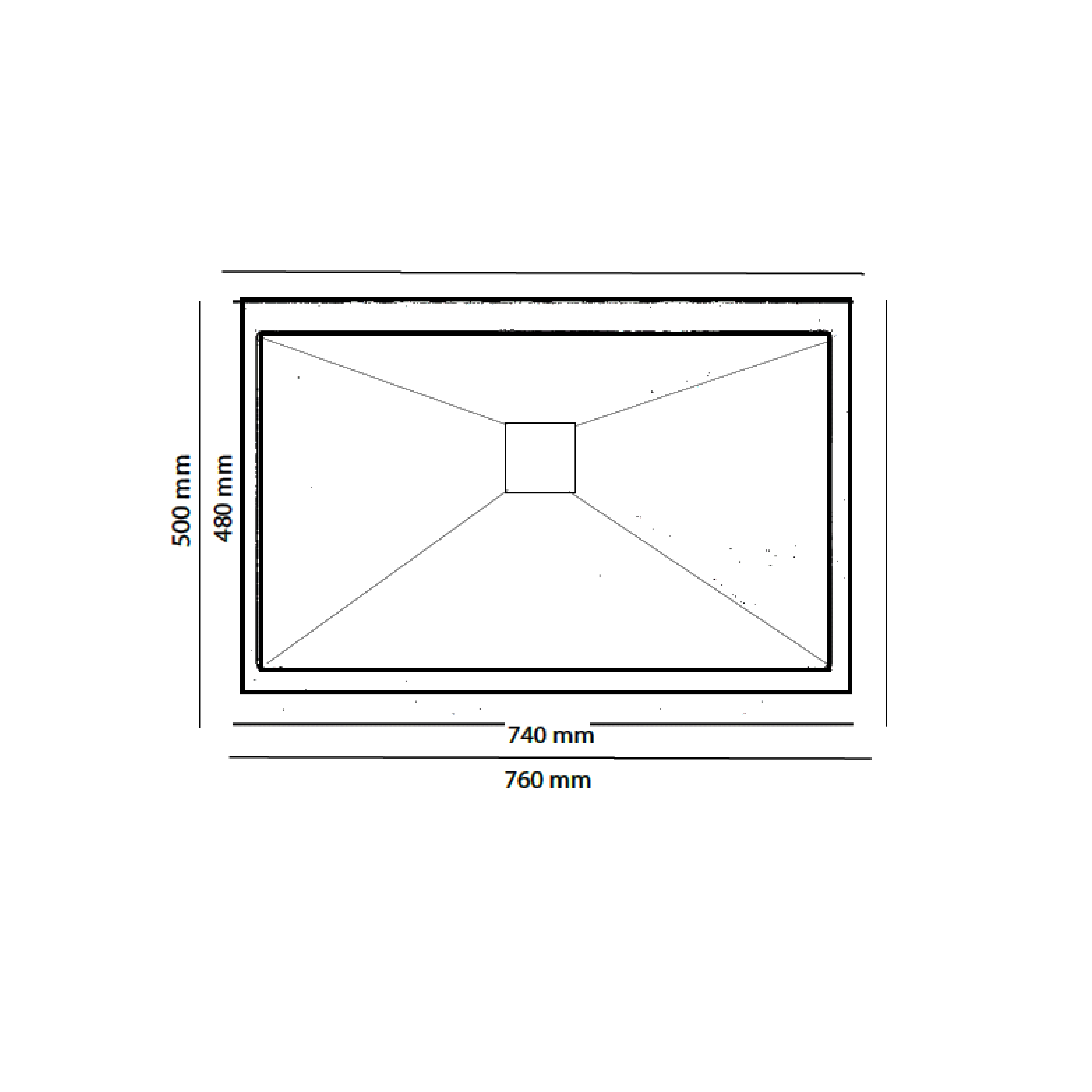 Elite 76 cm Single Bowl Inset Sink (Stainless Steel) MK7650 - view 2