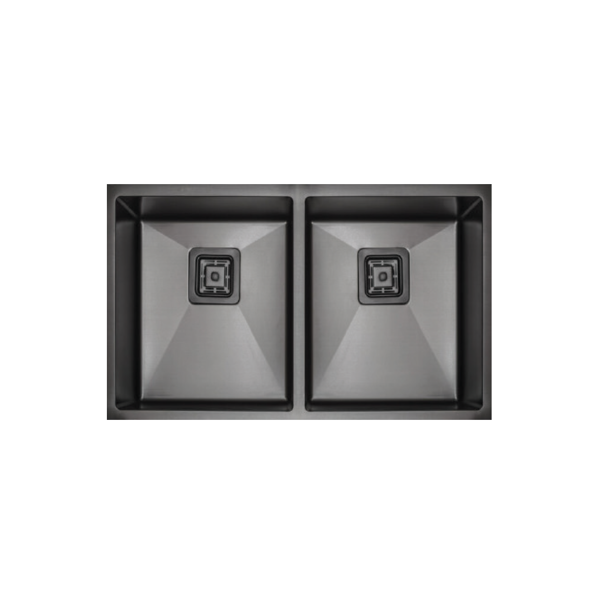 Elite 77 cm Double Bowl Undermount Sink (Stainless Steel) HMD7744BSQ