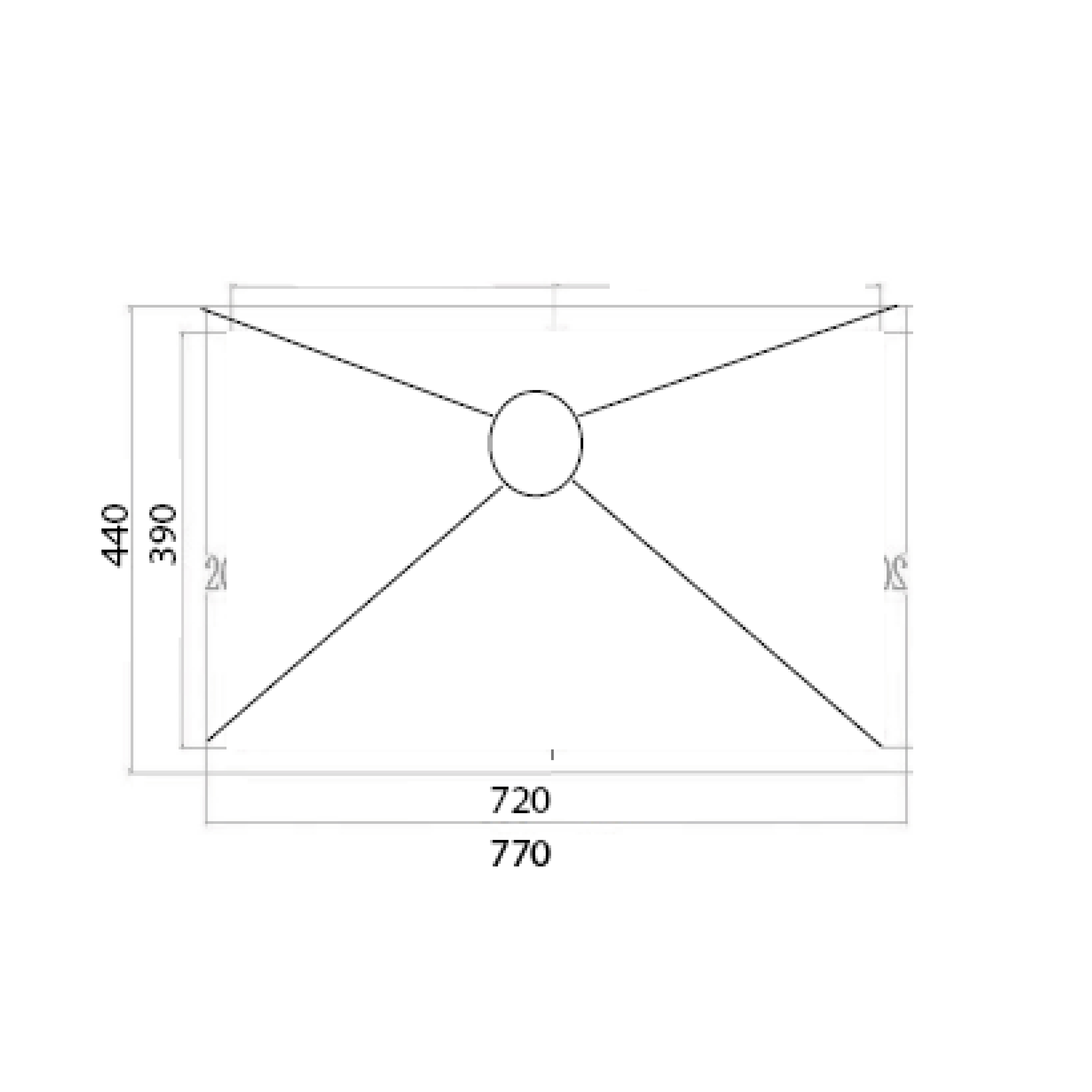 Elite 77 cm Single Bowl Undermount Sink (Stainless Steel) LH7744SSR - view 2