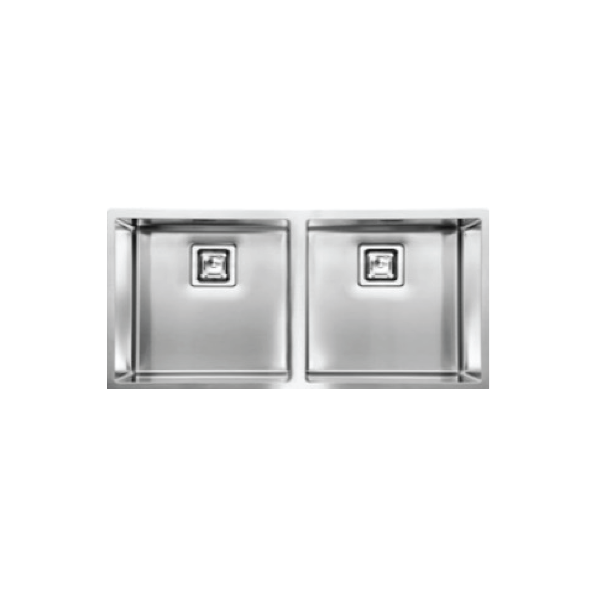 Elite 86 cm Double Bowl Undermount Sink (Stainless Steel) HMD8644 SSSQ