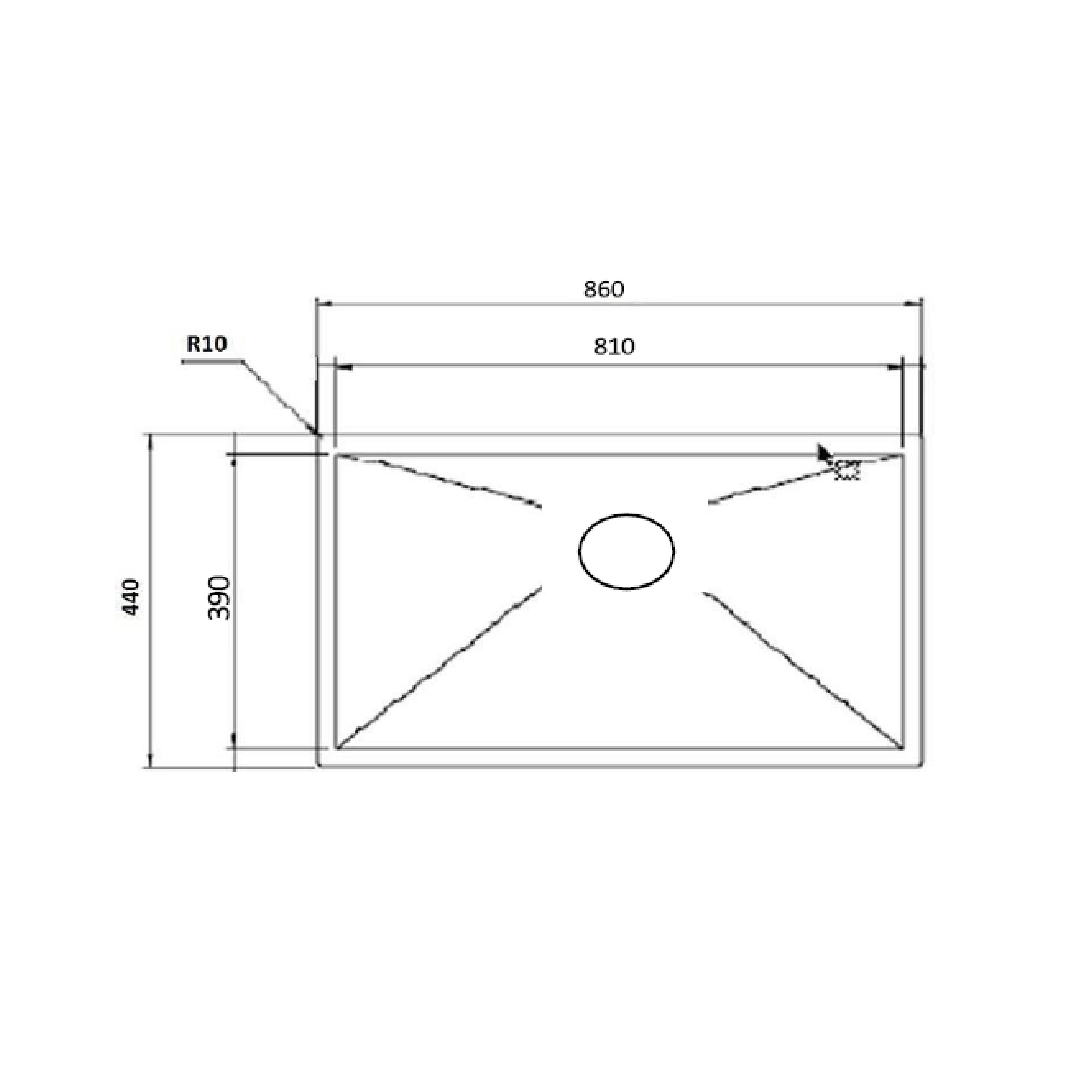 Elite 86 cm Single Bowl Undermount Sink (Stainless Steel) LH8644SSR - view 2