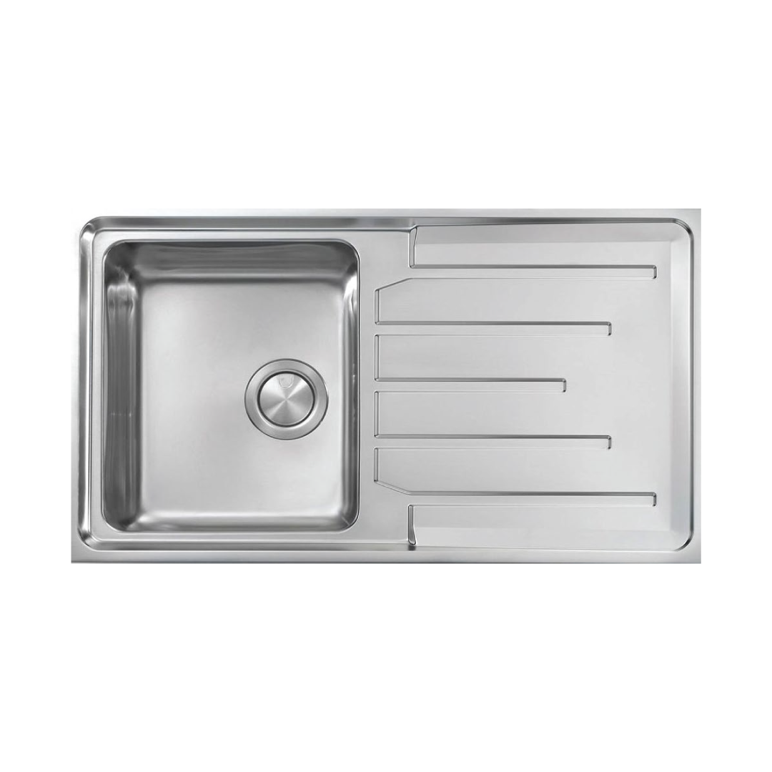 Elite 90 cm Single Bowl Inset Sink (Stainless Steel) EARTH 18 SB