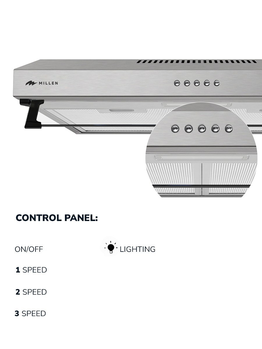 Millen 60 cm Chimney Cooker Hood MKH 603 IX