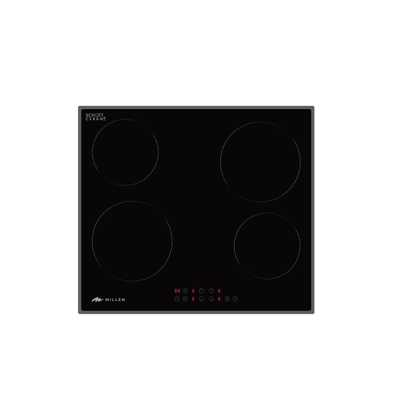 Millen MEH 601 BL 60 cm Ceramic Hob