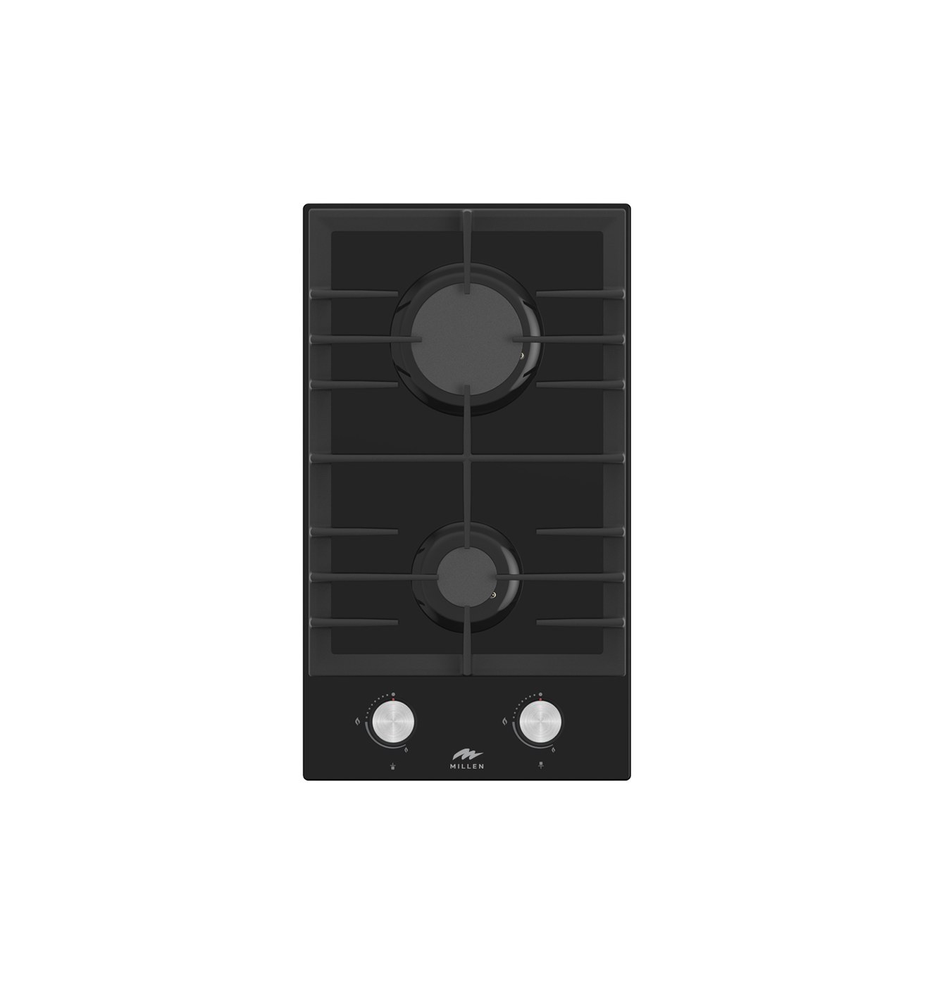 Millen MGHG 3001 BL 30 cm Gas on Glass Hob
