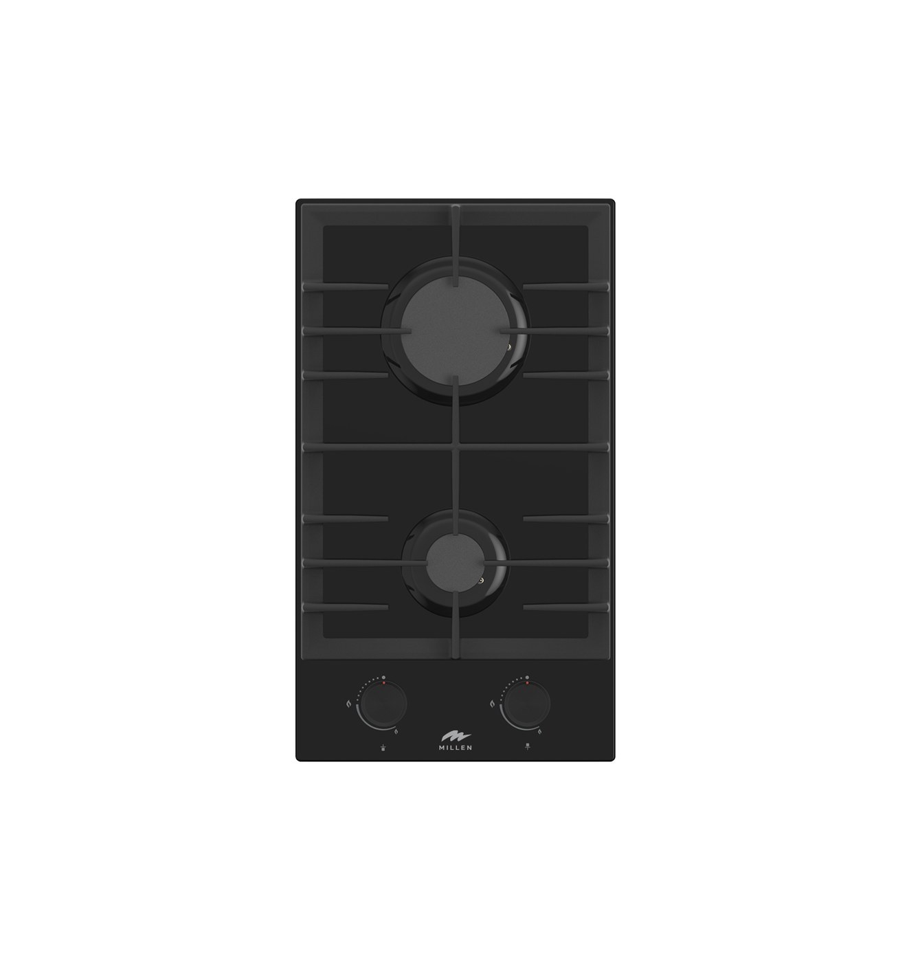 Millen MGHG 3002 BL 30 cm Gas on Glass Hob