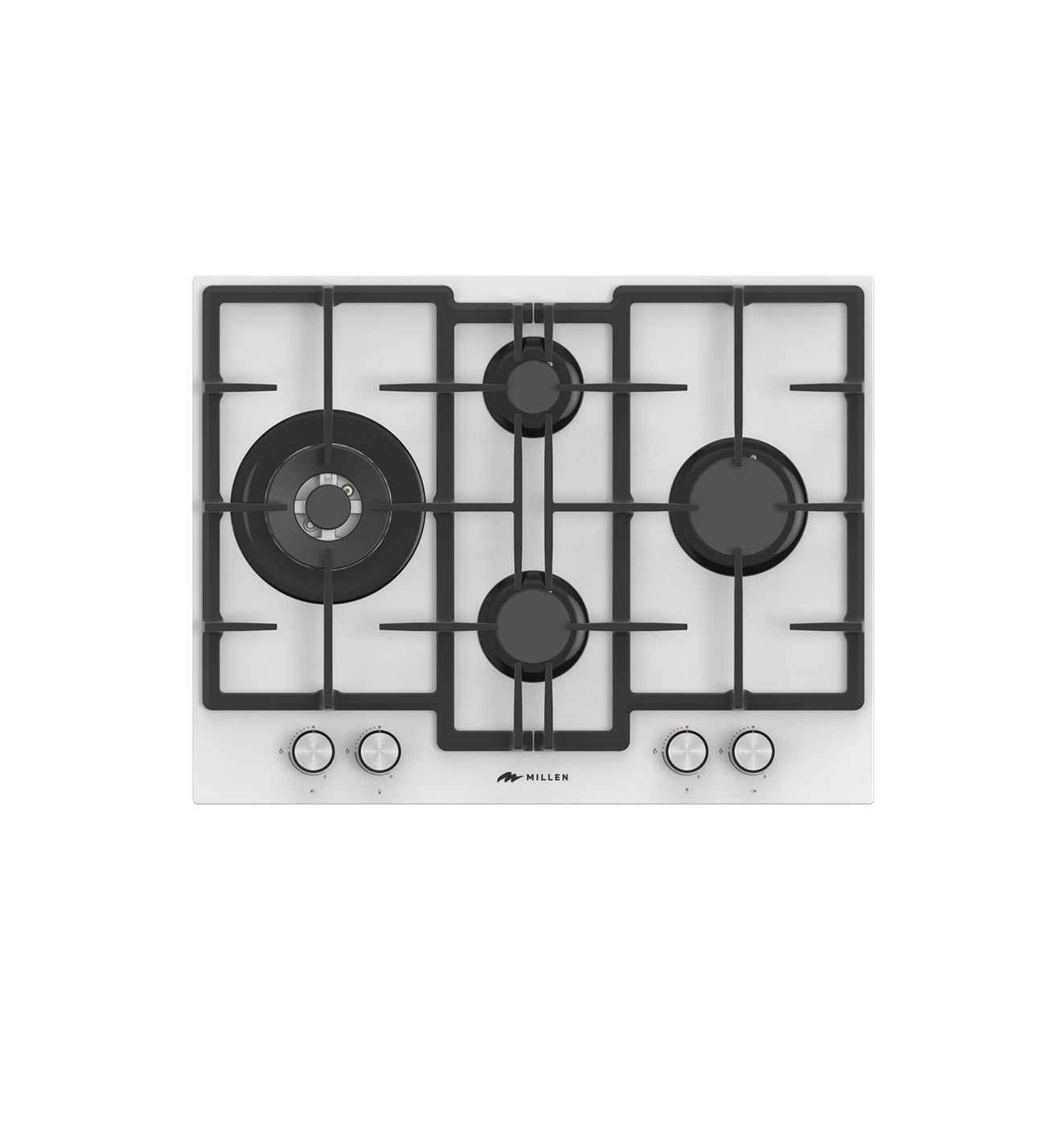 Millen MGHG 6502 WH 56 cm Gas on Glass Hob