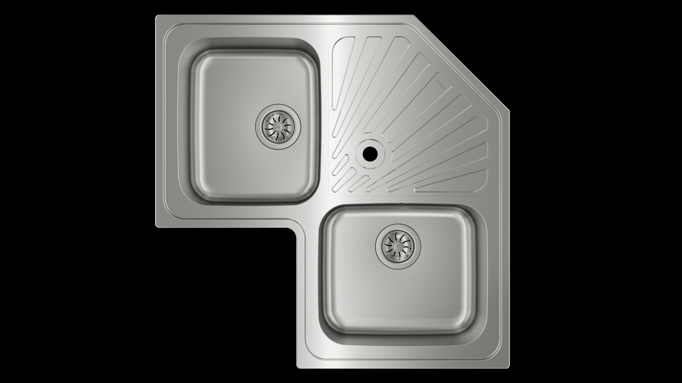 Teka TOTAL Angular 2B 34 cm Inset Kitchen Sink