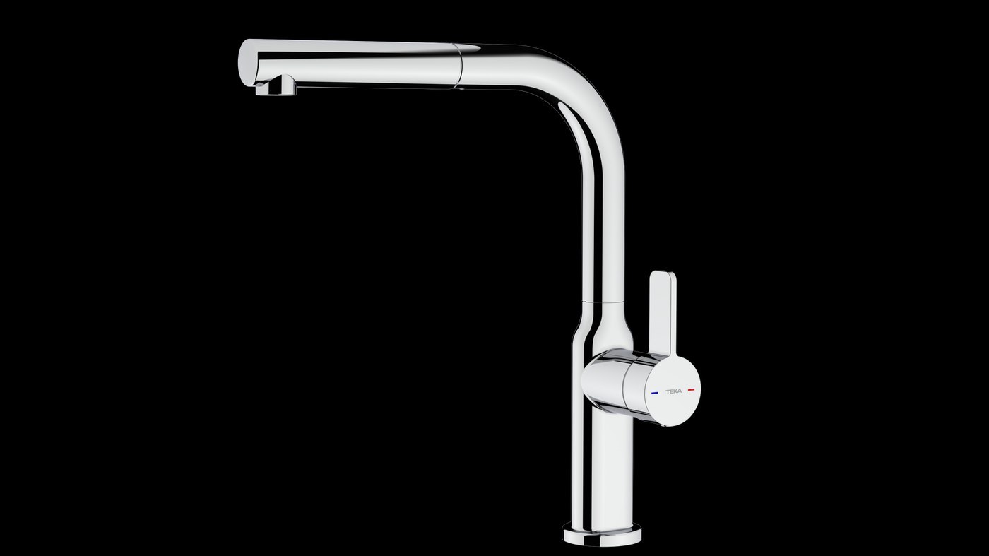 Teka NEW TOTAL OVAL 938 High Pull-out Kitchen Mixer Tap